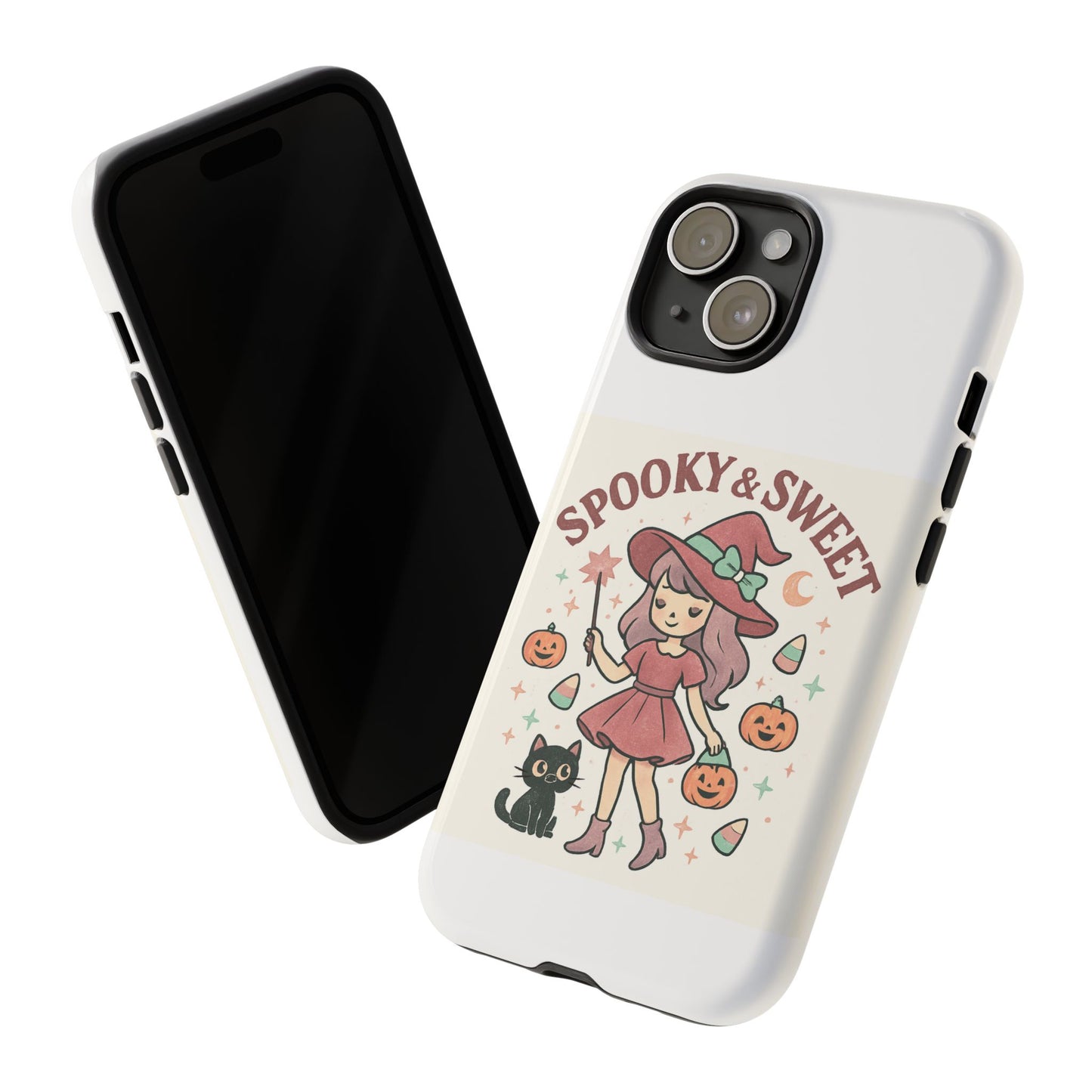 Cute Halloween Phone Case - Spooky & Sweet Design, Fall Accessories, Witchy Decor, Gifts for Her, Cute Phone Cover