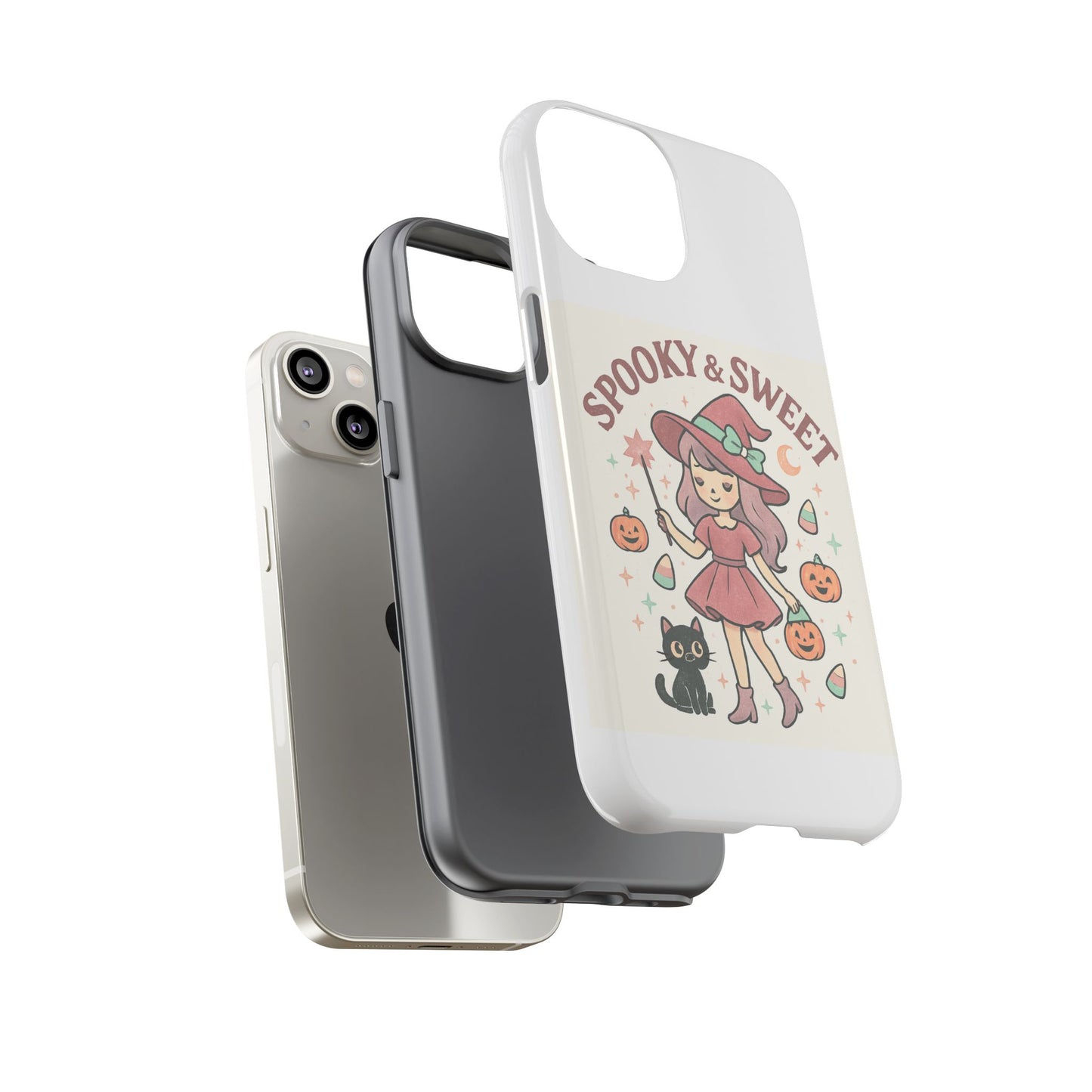 Cute Halloween Phone Case - Spooky & Sweet Design, Fall Accessories, Witchy Decor, Gifts for Her, Cute Phone Cover