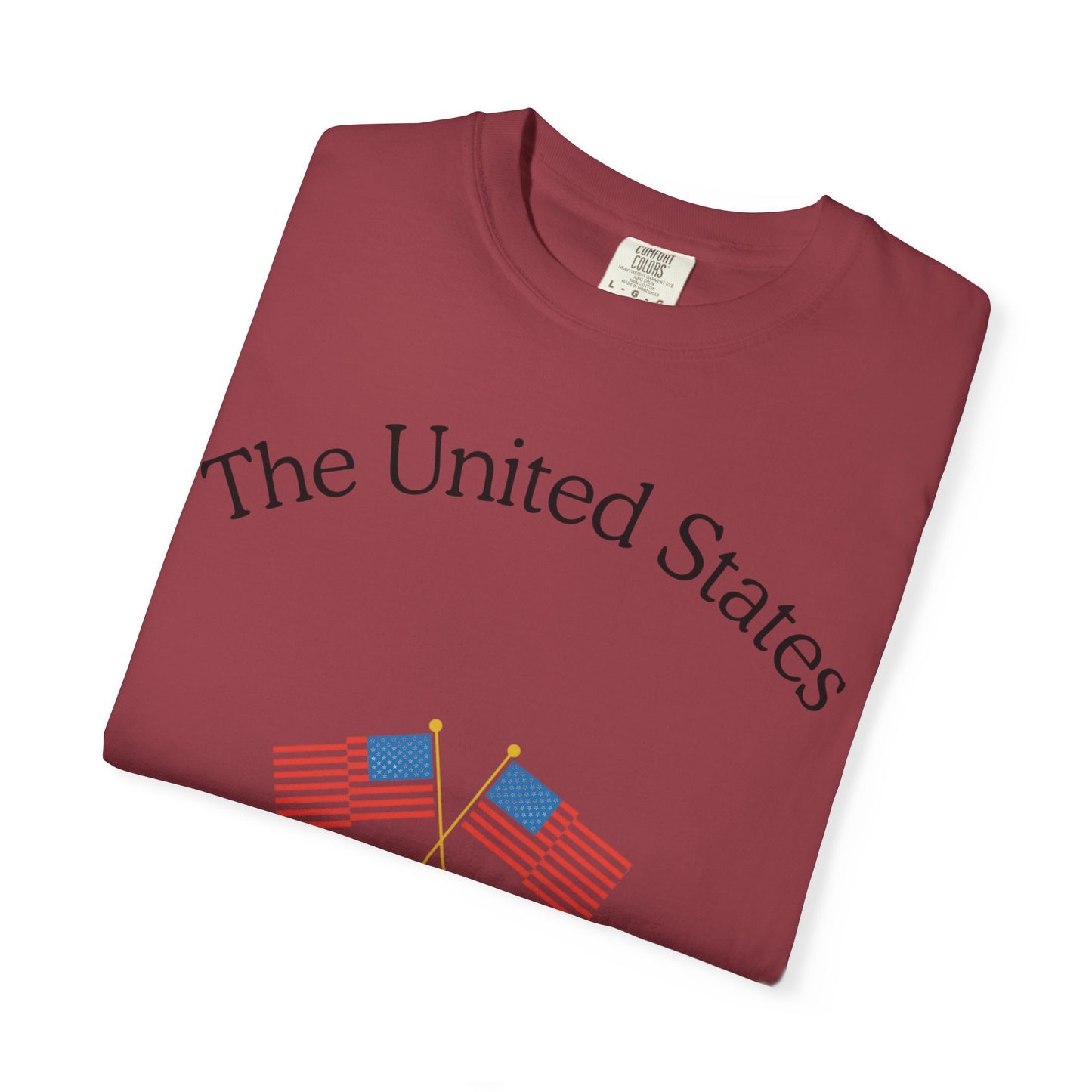 Patriotic Graphic Tee: The United States of America