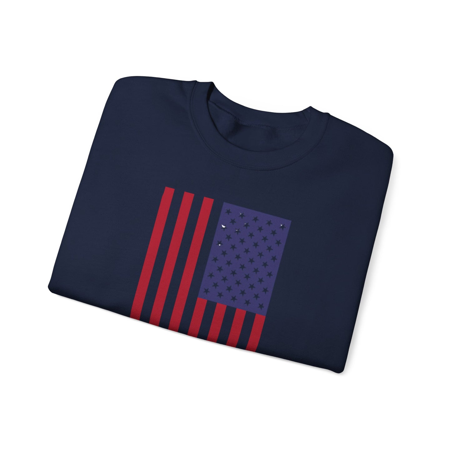 Patriotic USA Flag Crewneck Sweatshirt