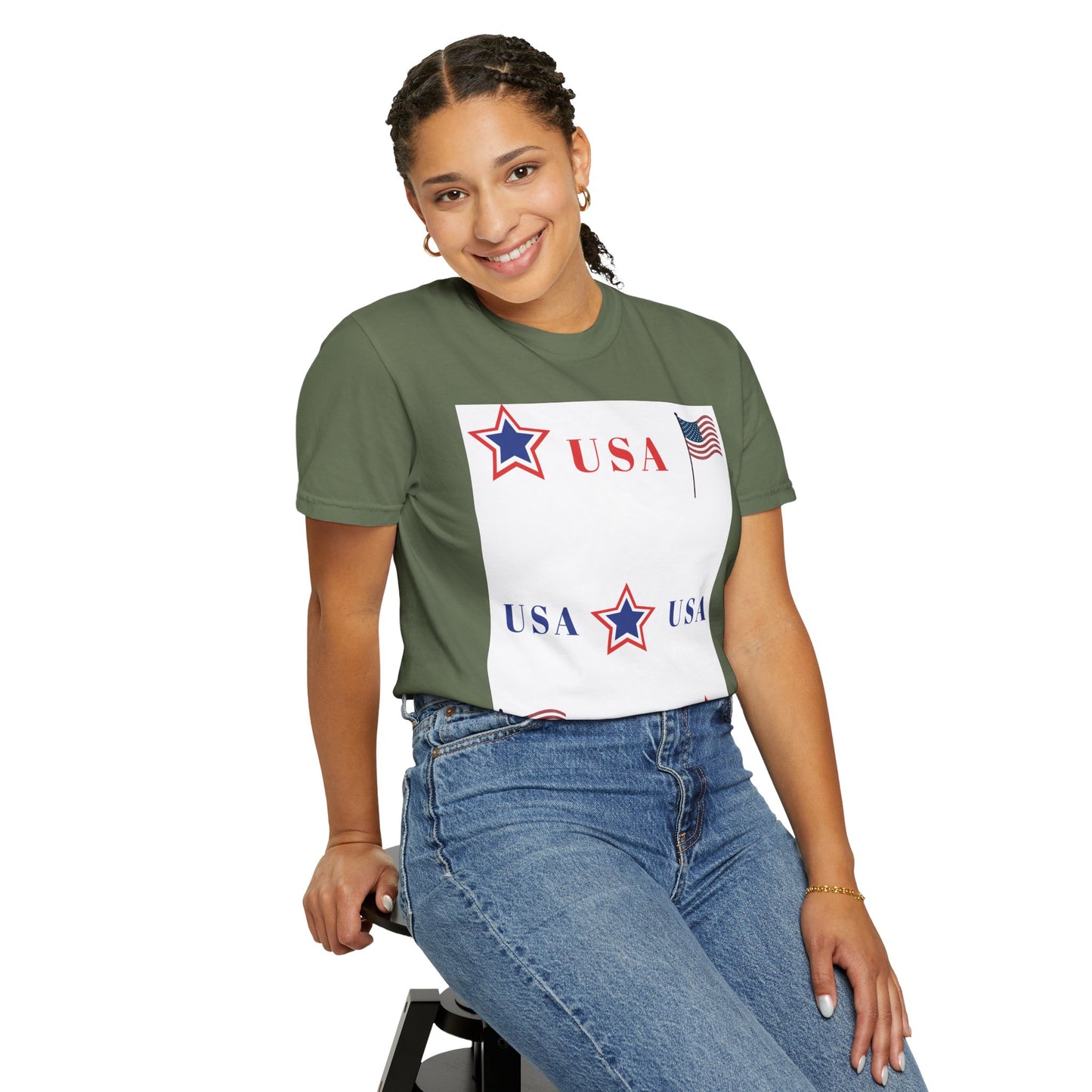 Patriotic USA Graphic T-Shirt