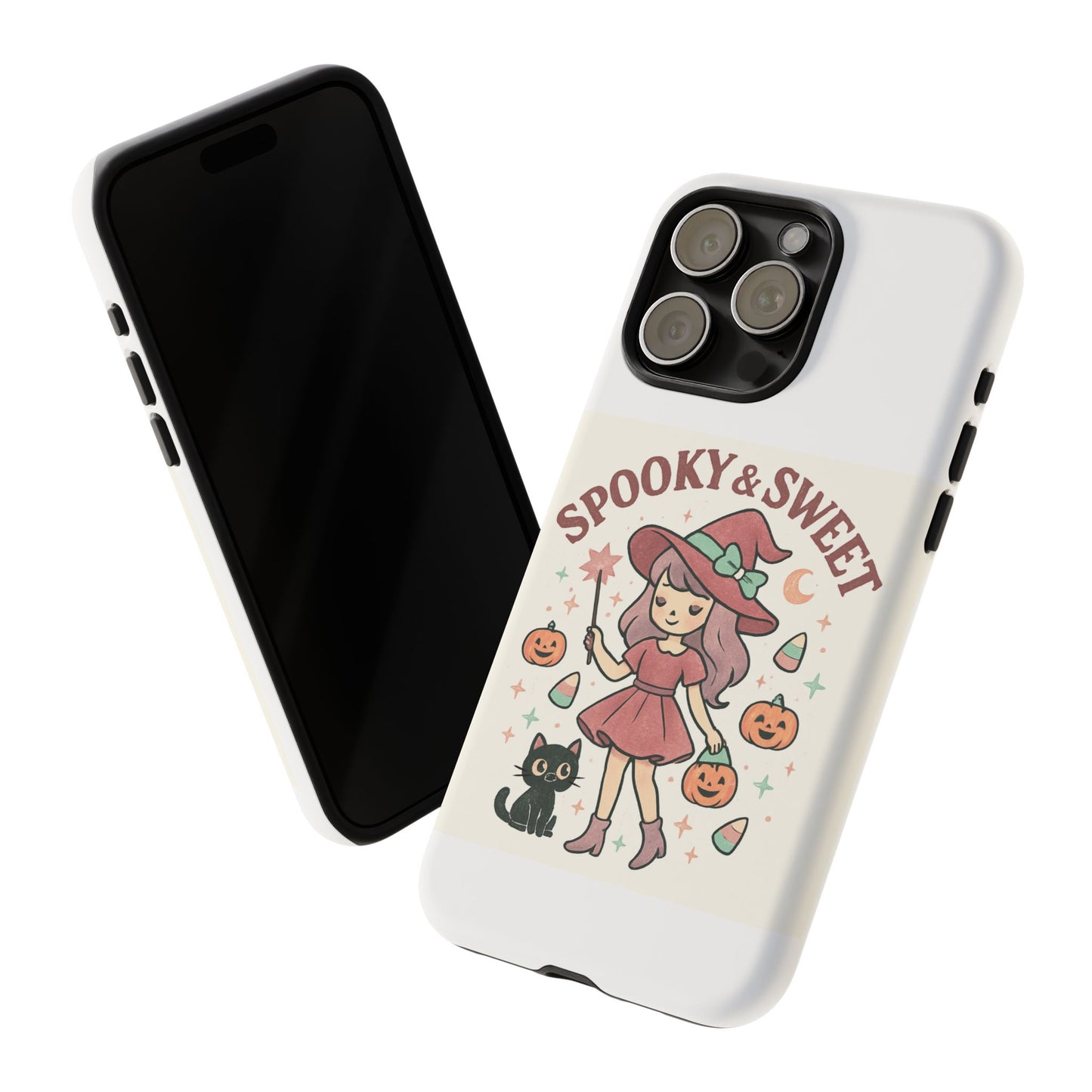 Cute Halloween Phone Case - Spooky & Sweet Design, Fall Accessories, Witchy Decor, Gifts for Her, Cute Phone Cover