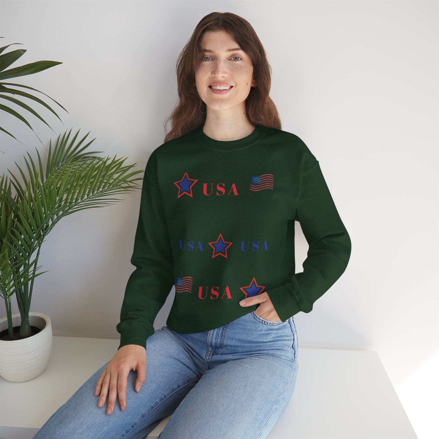Patriotic USA Crewneck Sweatshirt