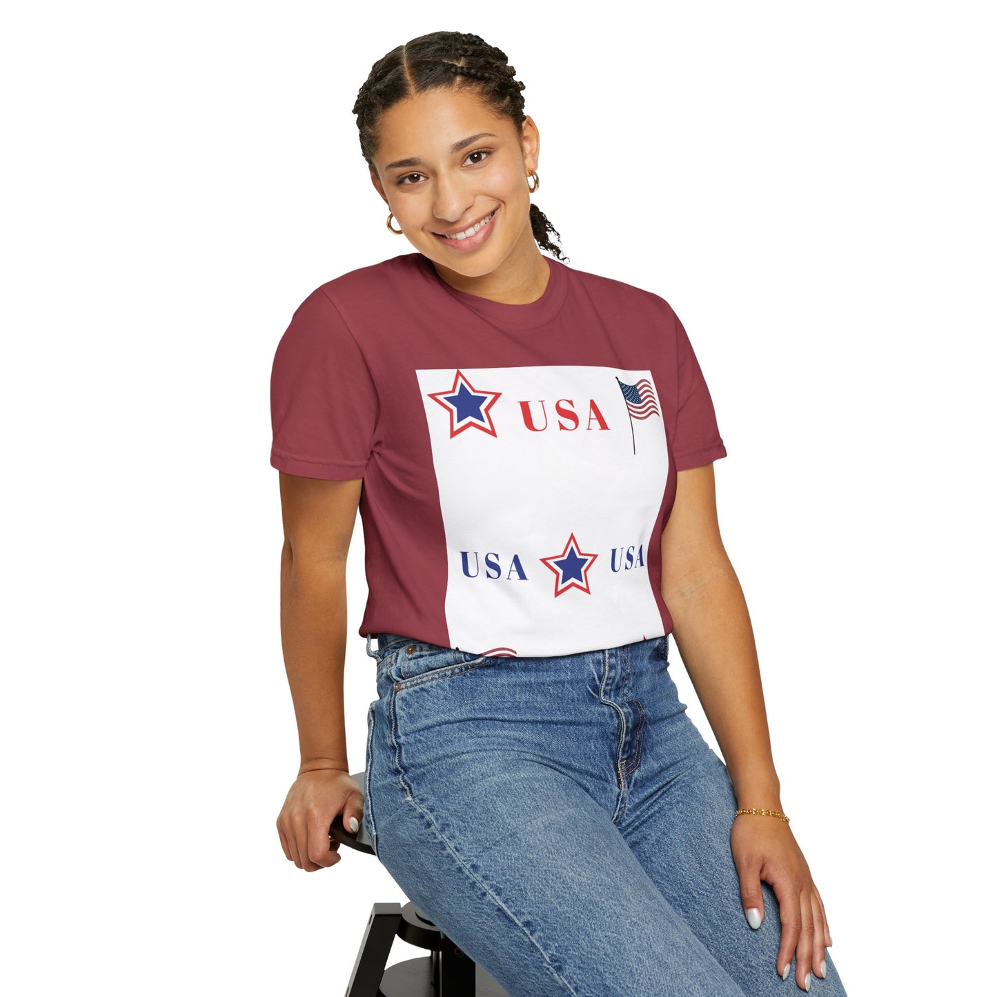 Patriotic USA Graphic T-Shirt
