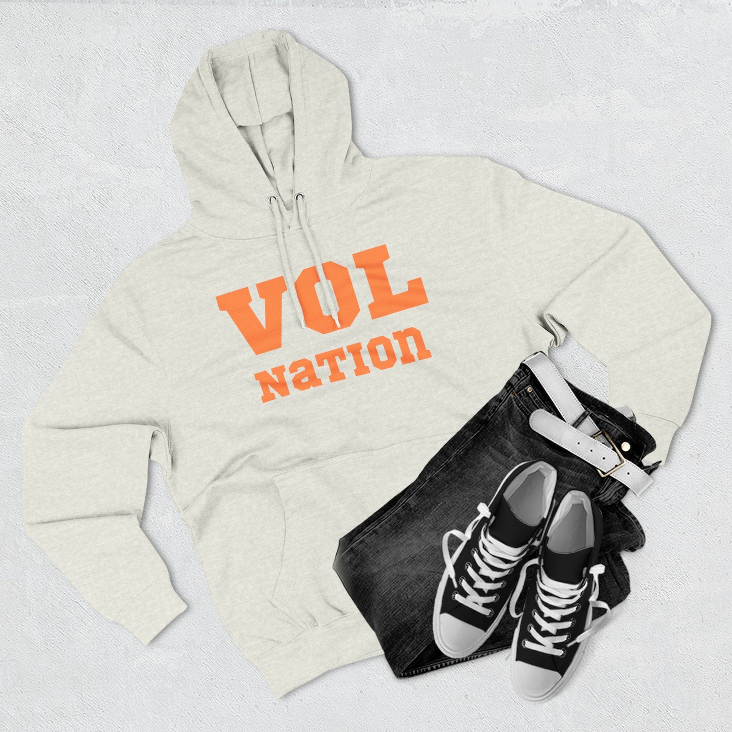 VOL Nation Hoodie, Cozy Fleece Sweatshirt, Sports Fan Apparel, College Team Gear, Gift for Game Day