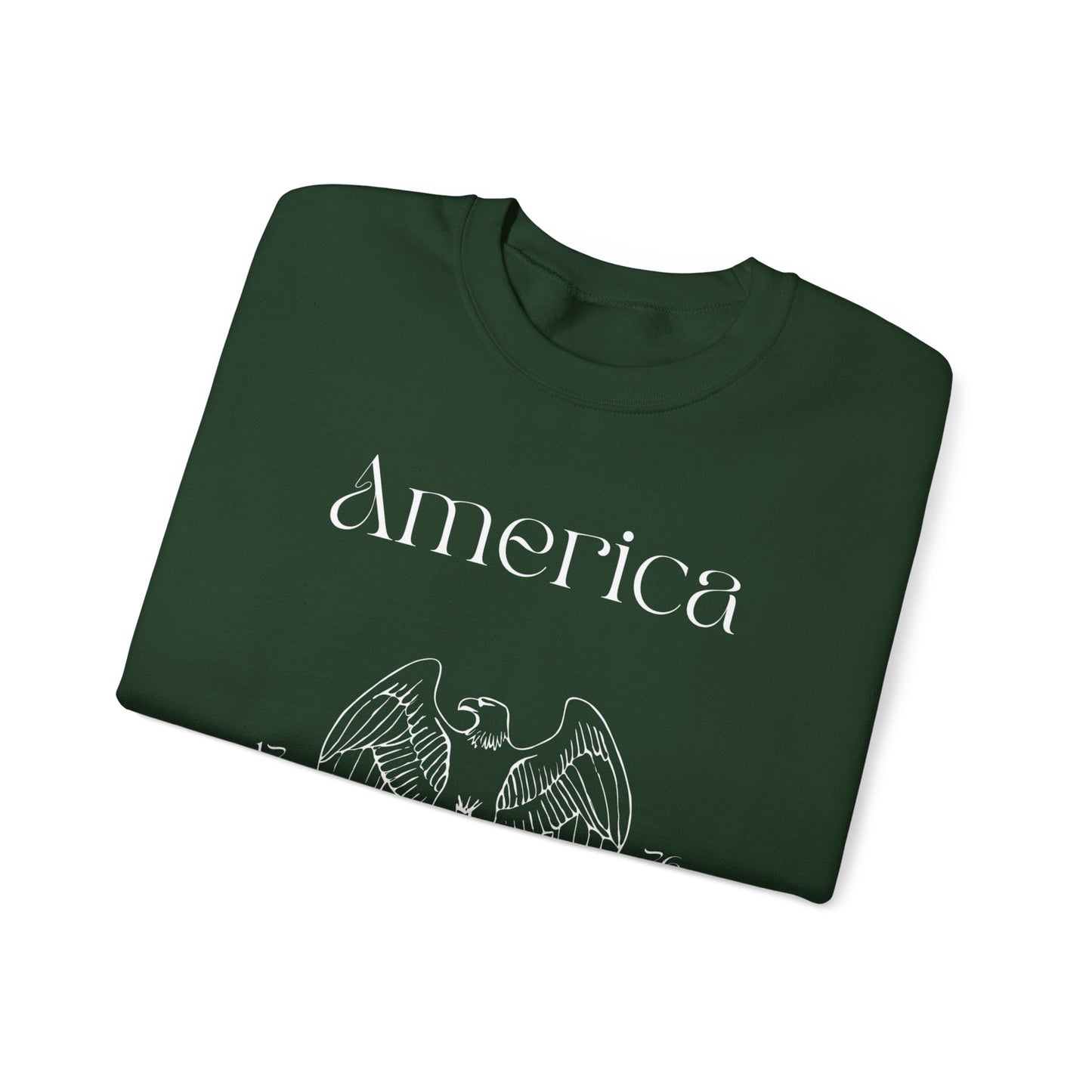 Patriotic Unisex Crewneck Sweatshirt - America, Home of the Brave