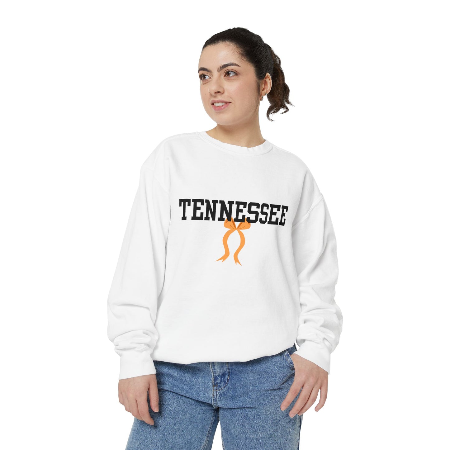 Tennessee Unisex Garment-Dyed Sweatshirt, Cozy Pullover, Casual Fall Fashion, Gift for College Students, Tennessee Pride Apparel