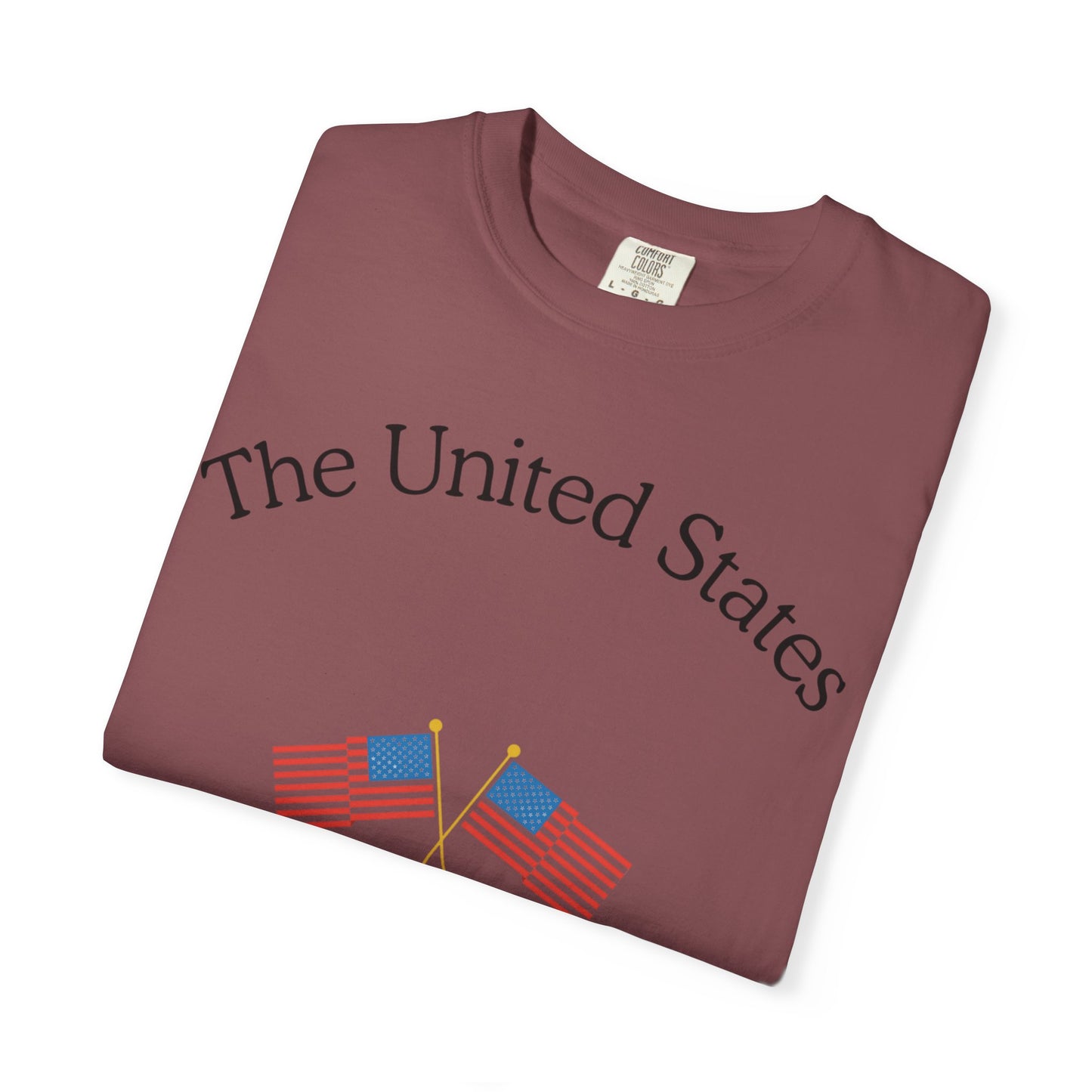 Patriotic Graphic Tee: The United States of America