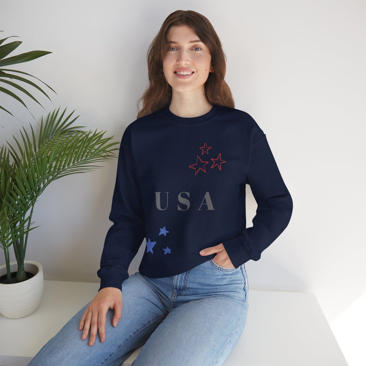 USA Stars Unisex Crewneck Sweatshirt