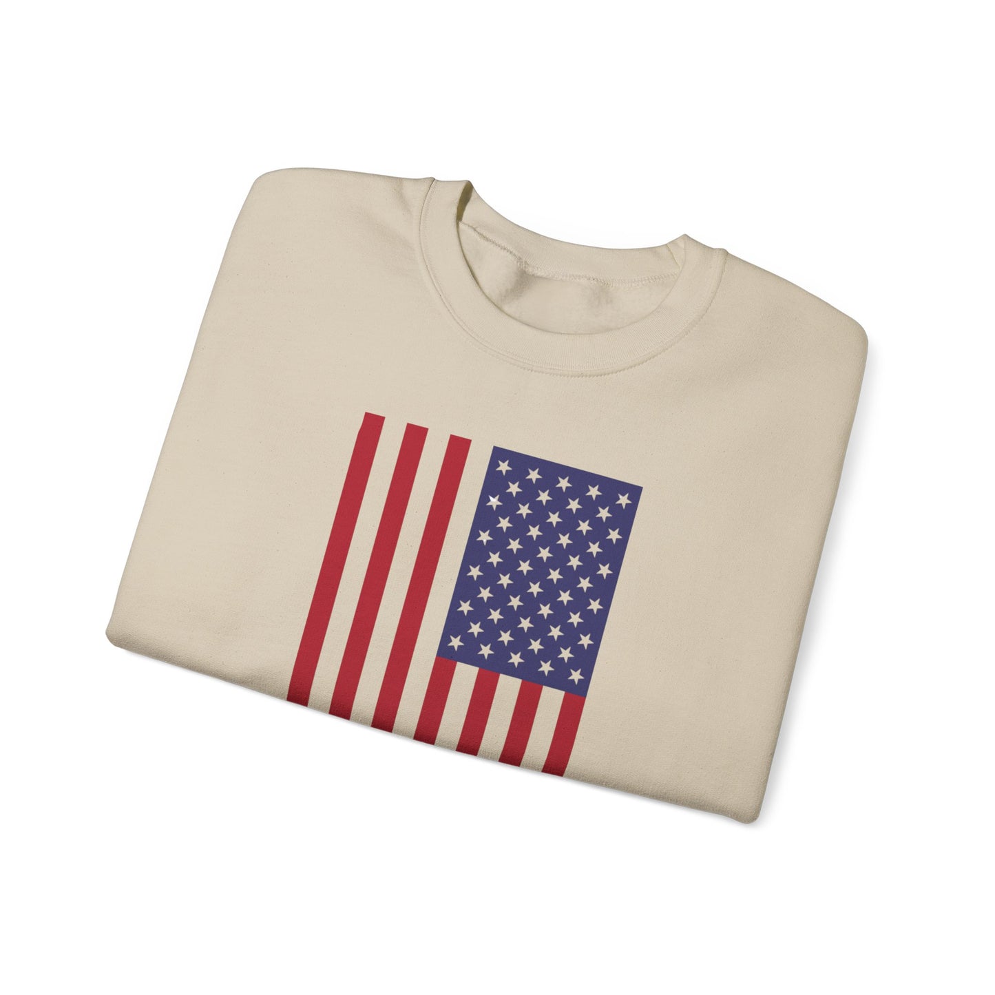 Patriotic USA Flag Crewneck Sweatshirt