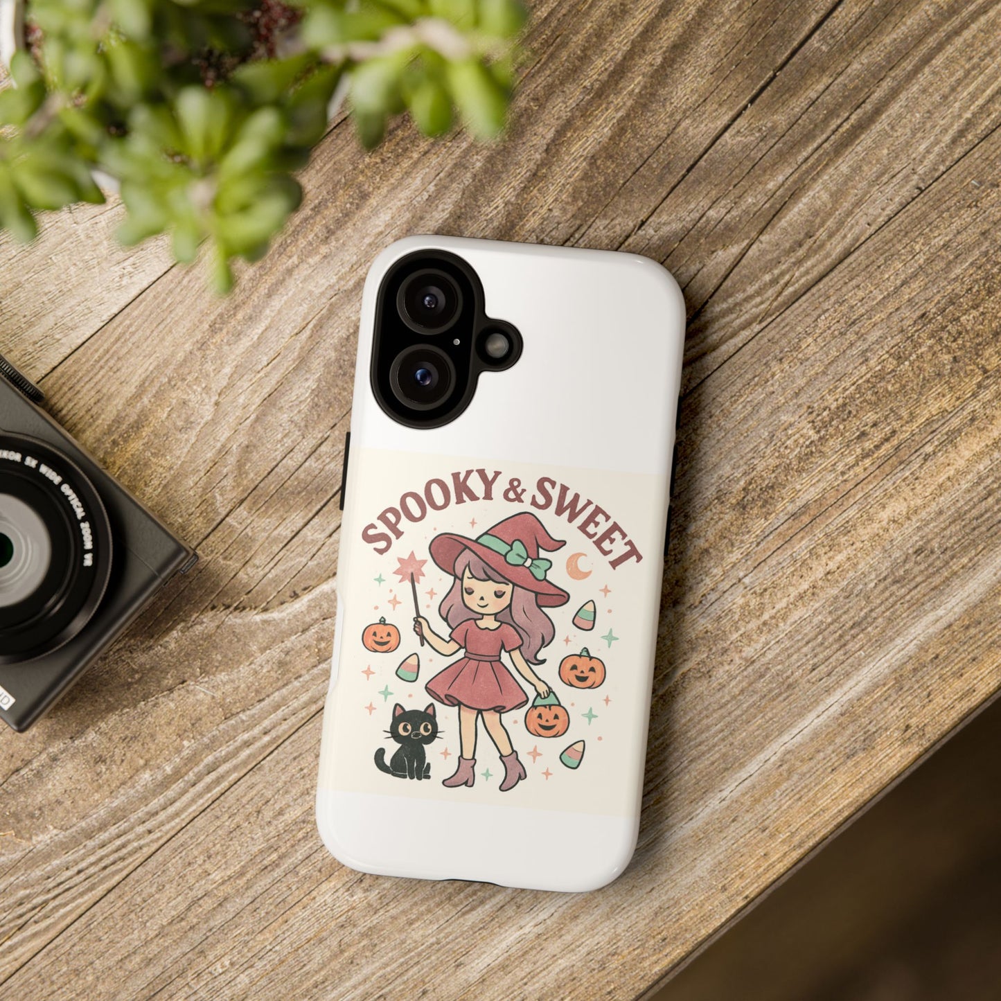 Cute Halloween Phone Case - Spooky & Sweet Design, Fall Accessories, Witchy Decor, Gifts for Her, Cute Phone Cover
