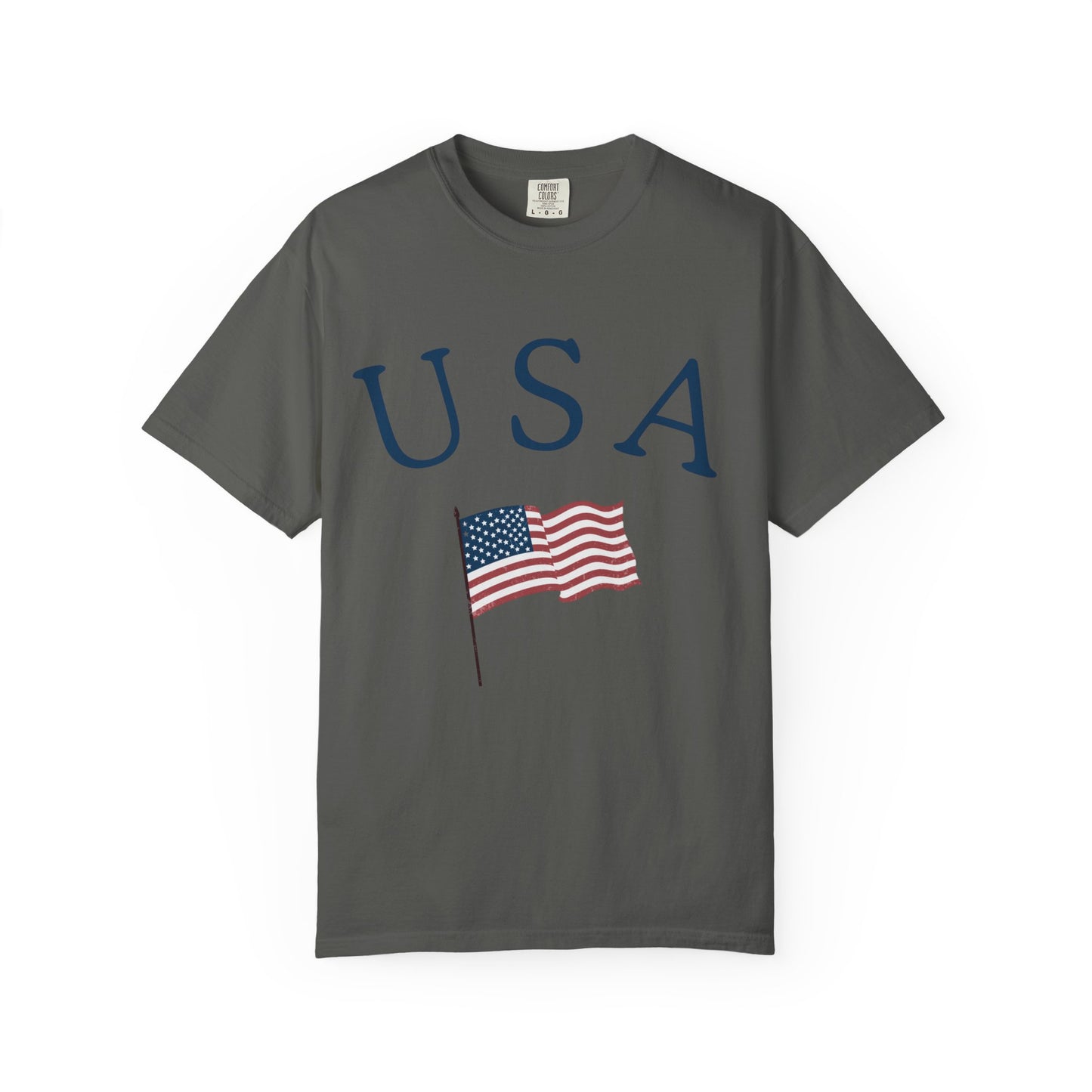 USA Flag Unisex Garment-Dyed T-Shirt