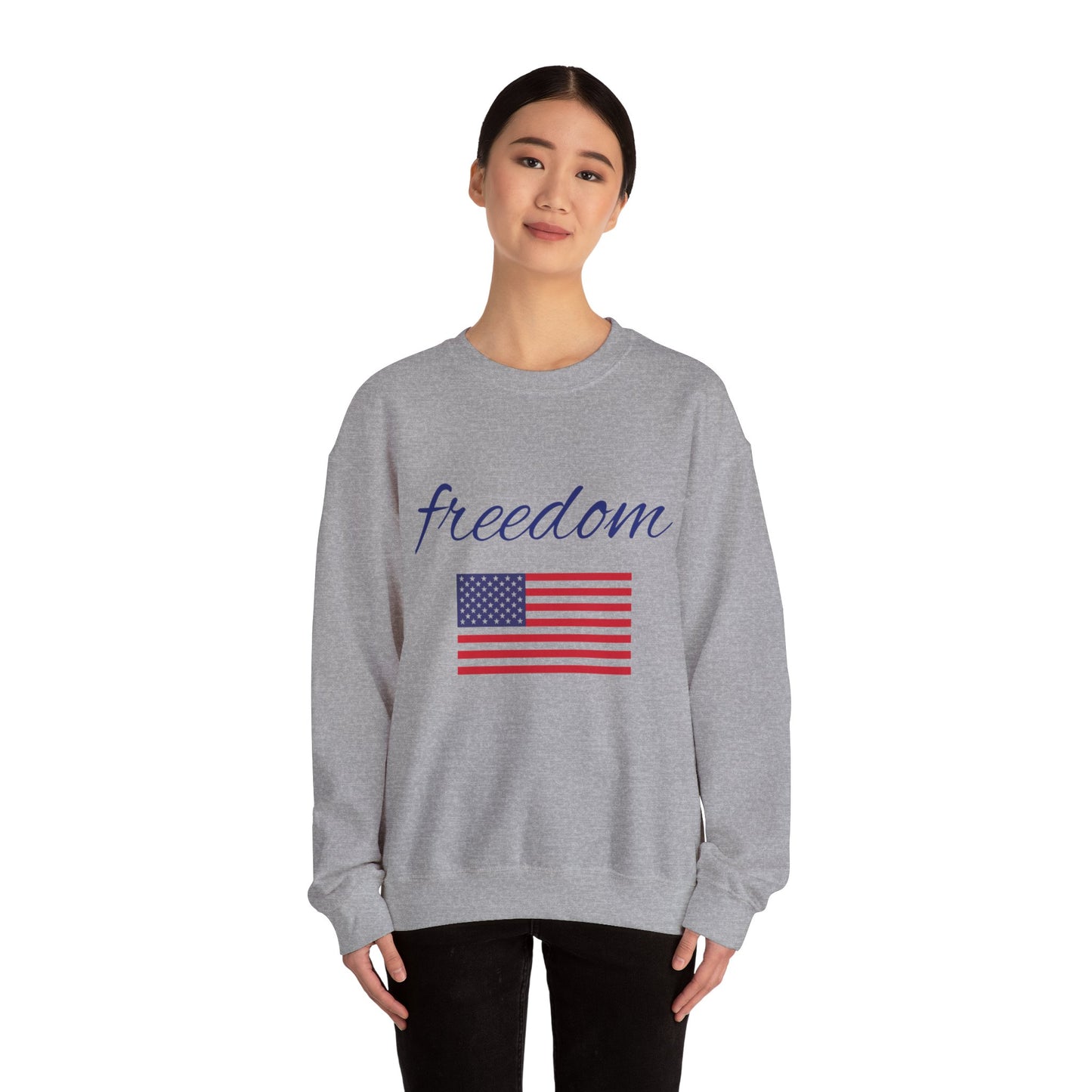 Freedom USA Flag Crewneck Sweatshirt