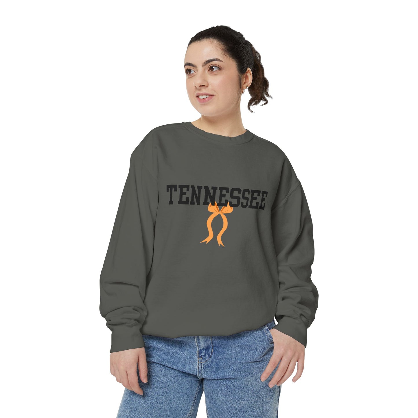 Tennessee Unisex Garment-Dyed Sweatshirt, Cozy Pullover, Casual Fall Fashion, Gift for College Students, Tennessee Pride Apparel