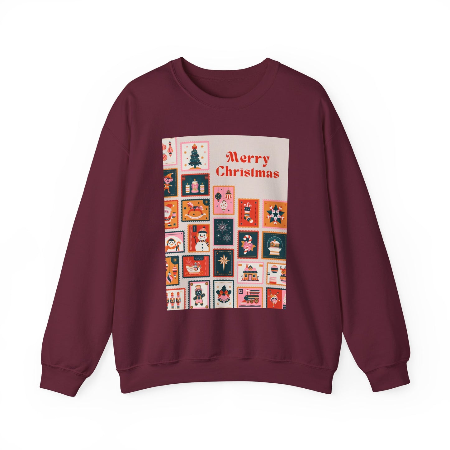 Merry Christmas Crewneck Sweatshirt, Festive Sweatshirt, Holiday Gift, Unisex Christmas Apparel, Cozy Winter Wear, Seasonal Fashion
