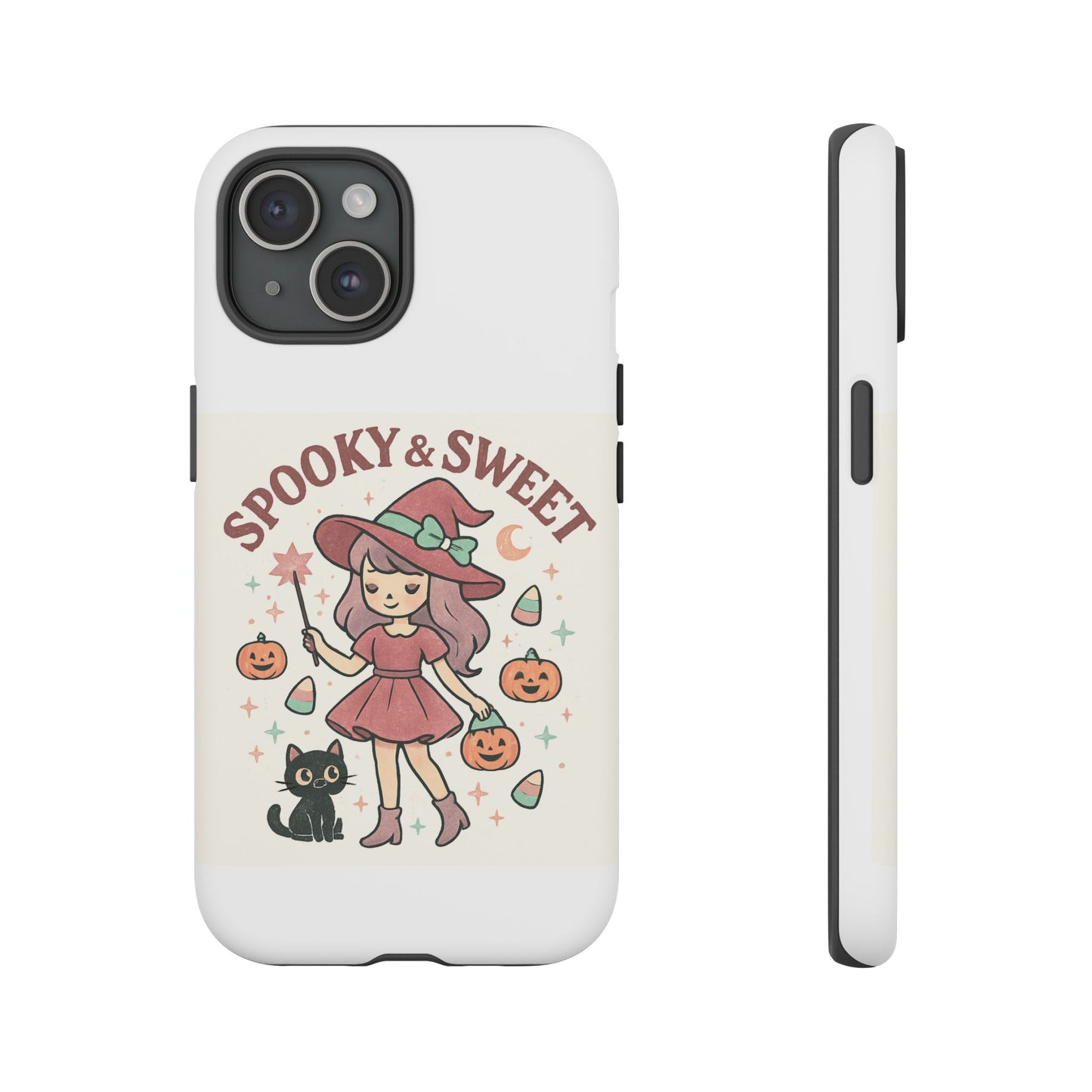 Cute Halloween Phone Case - Spooky & Sweet Design, Fall Accessories, Witchy Decor, Gifts for Her, Cute Phone Cover