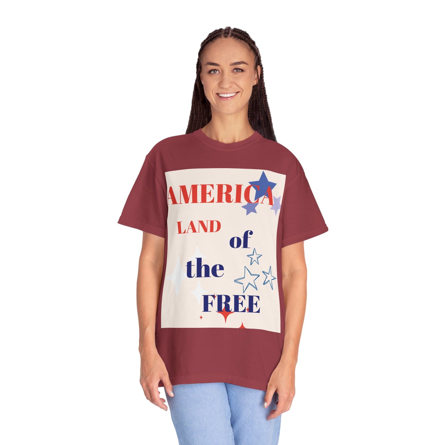 Patriotic Unisex T-Shirt - "America Land of the Free"