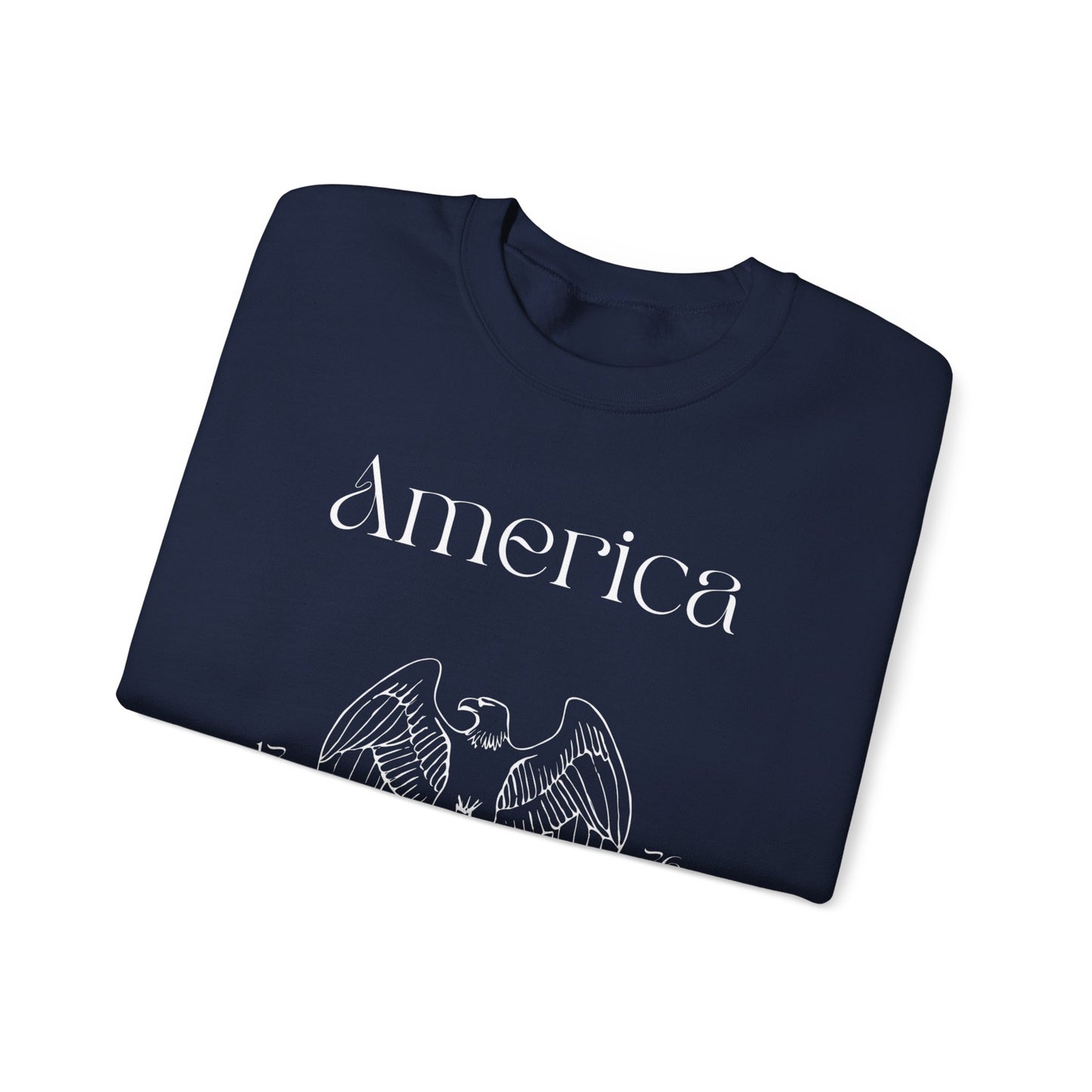 Patriotic Unisex Crewneck Sweatshirt - America, Home of the Brave