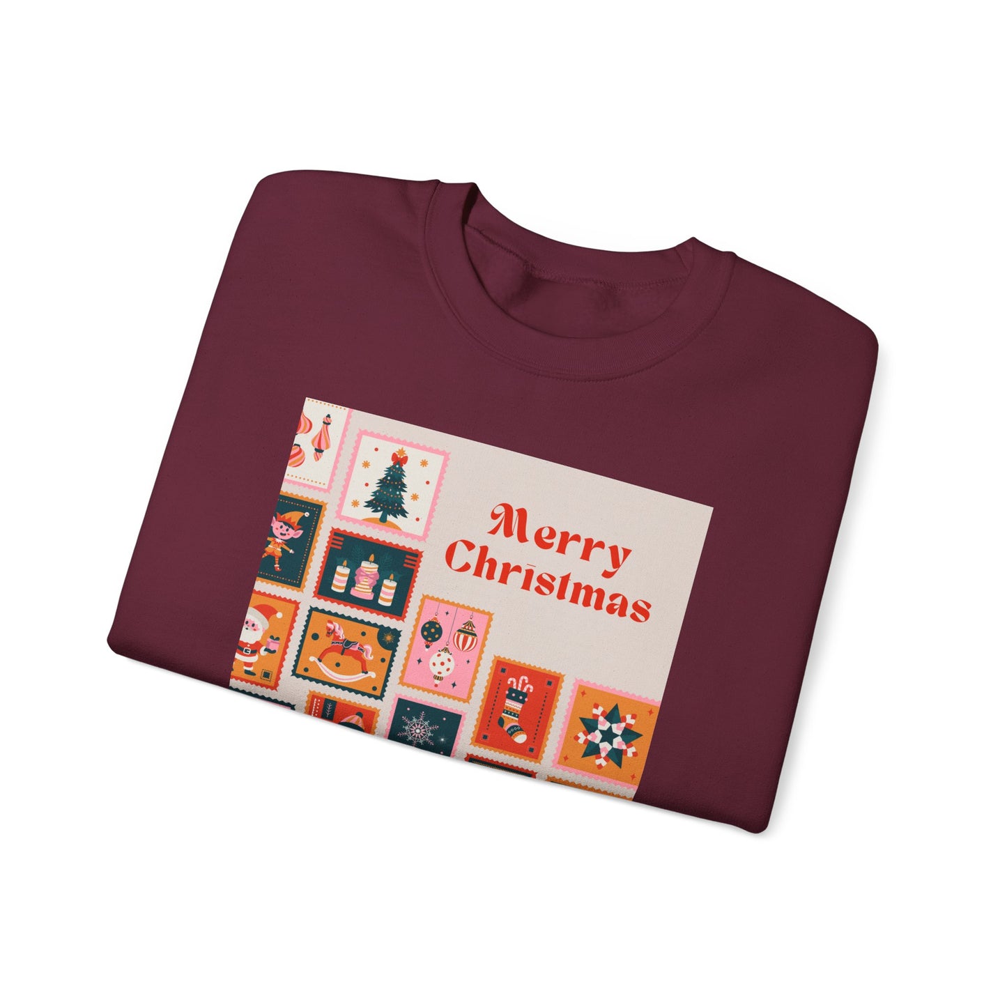 Merry Christmas Crewneck Sweatshirt, Festive Sweatshirt, Holiday Gift, Unisex Christmas Apparel, Cozy Winter Wear, Seasonal Fashion
