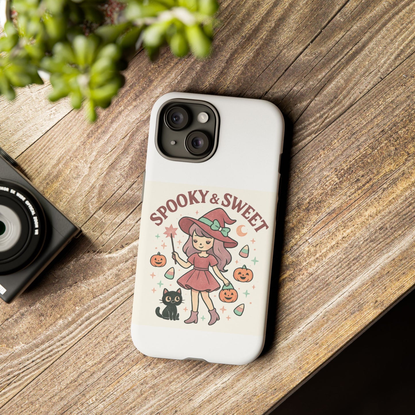 Cute Halloween Phone Case - Spooky & Sweet Design, Fall Accessories, Witchy Decor, Gifts for Her, Cute Phone Cover
