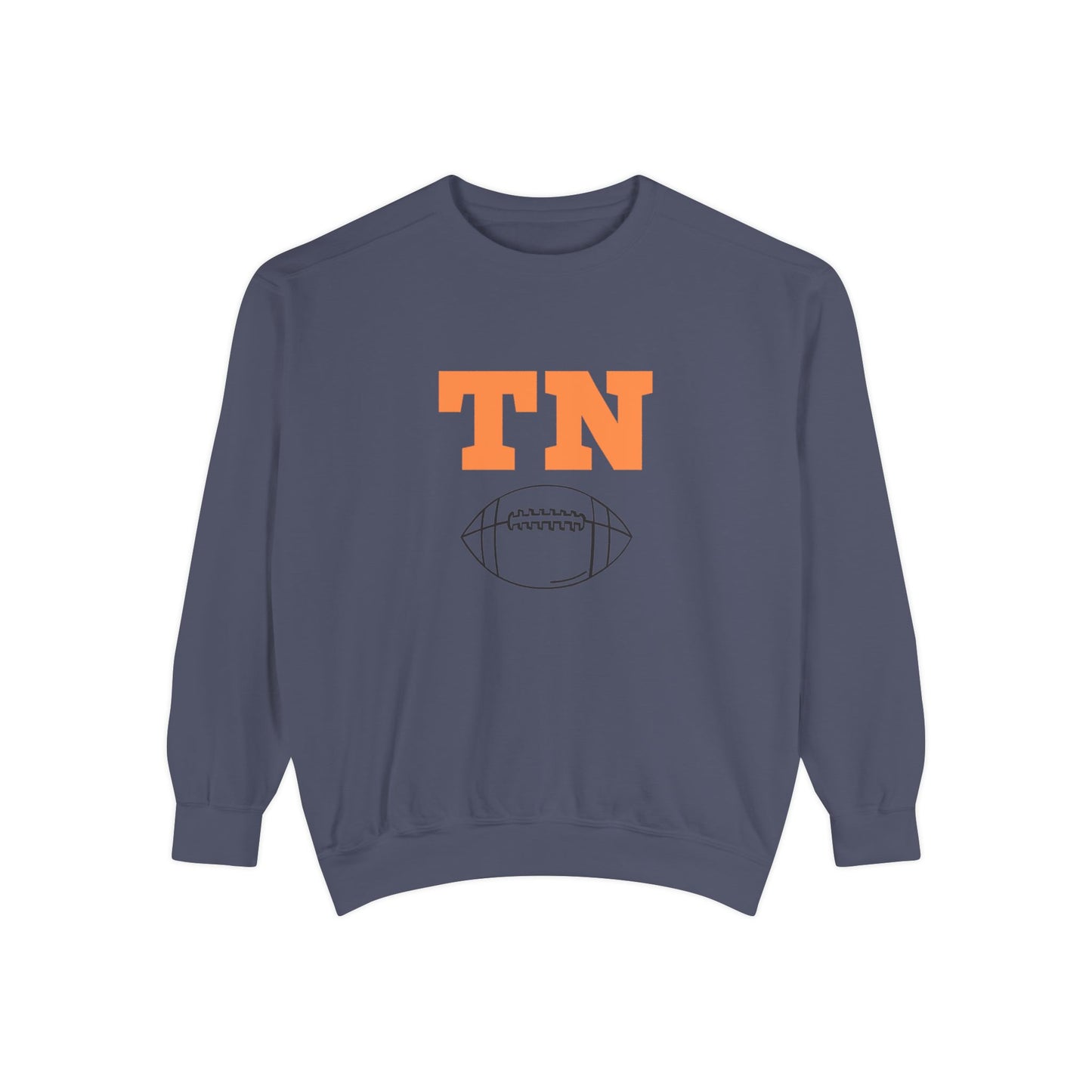 Tennessee Football Sweatshirt, Unisex Crewneck, Garment-Dyed Pullover, Game Day Apparel, Fall Fashion, Casual Wear, Sports Gift