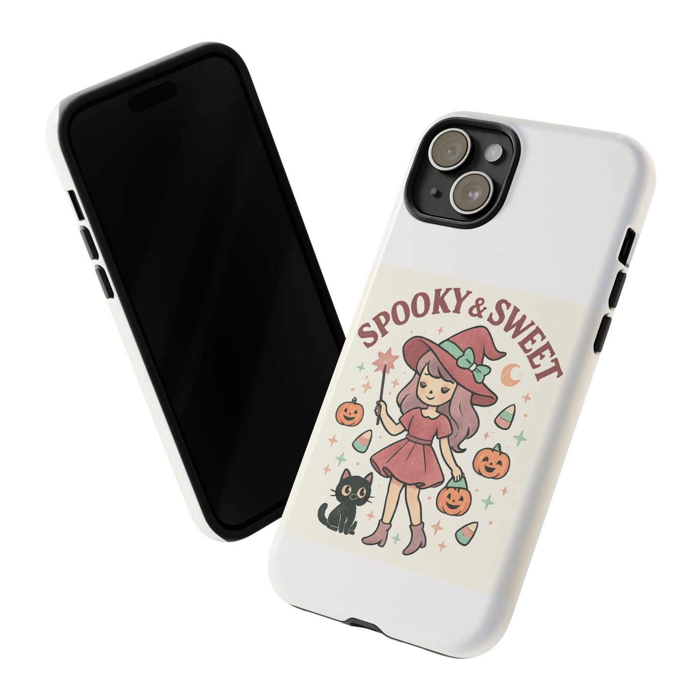 Cute Halloween Phone Case - Spooky & Sweet Design, Fall Accessories, Witchy Decor, Gifts for Her, Cute Phone Cover