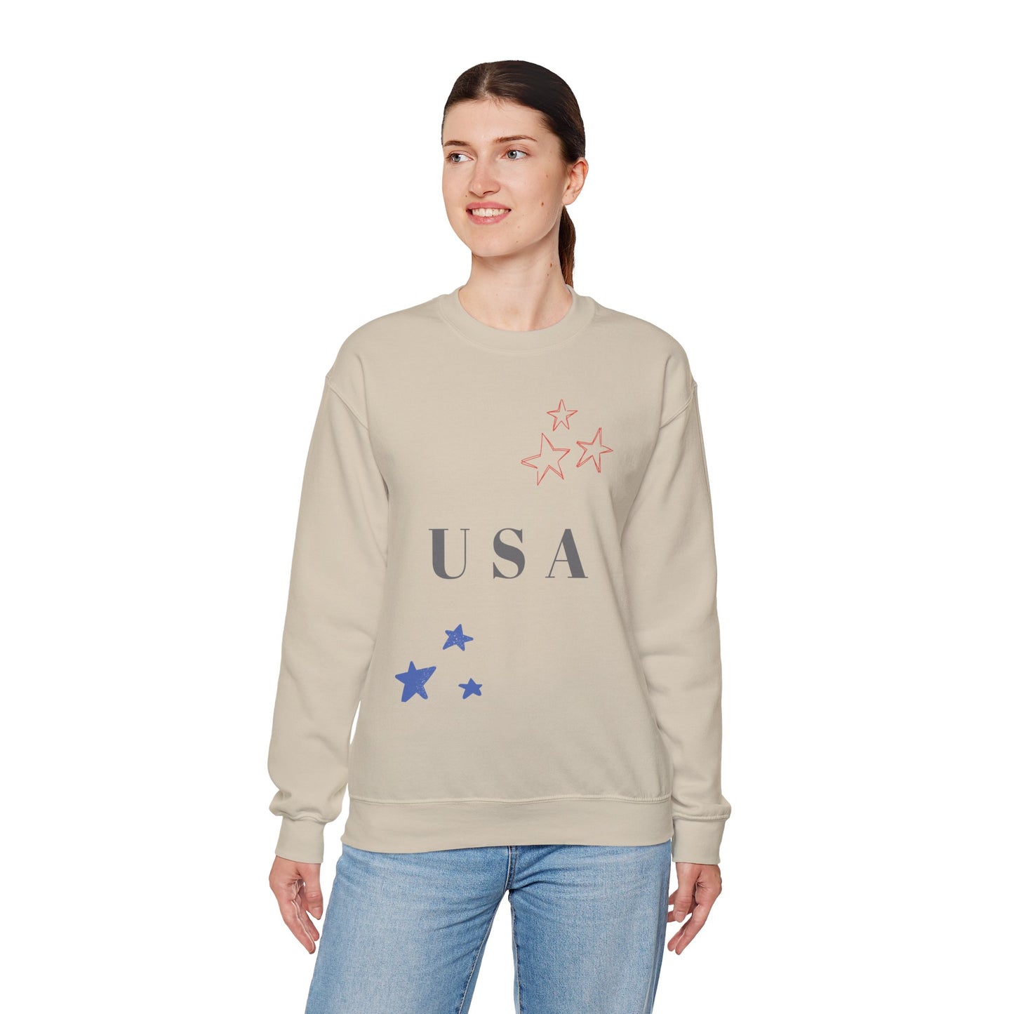USA Stars Unisex Crewneck Sweatshirt