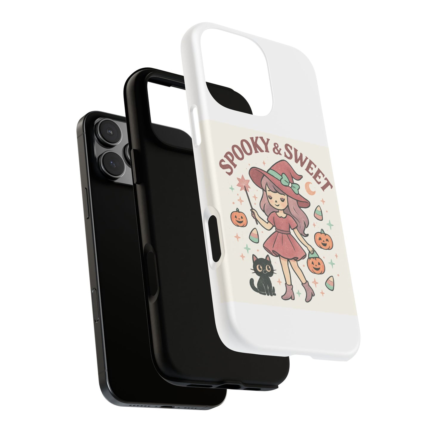 Cute Halloween Phone Case - Spooky & Sweet Design, Fall Accessories, Witchy Decor, Gifts for Her, Cute Phone Cover