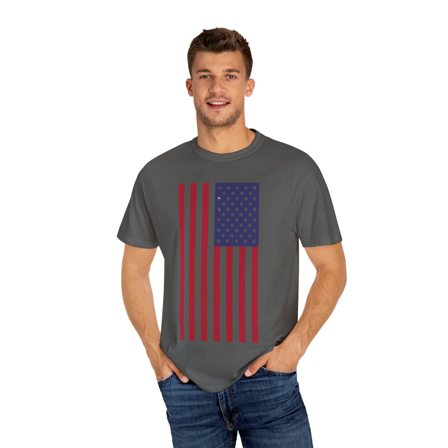 Patriotic Unisex Garment-Dyed T-Shirt