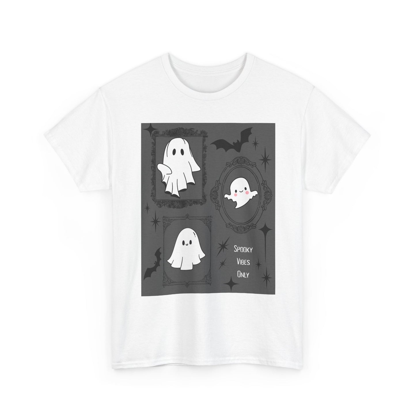 Halloween Ghost Tee, Spooky Unisex Shirt, Cute Halloween Apparel, Costume Party T-Shirt, Fall Festive Wear, Trick or Treat Top