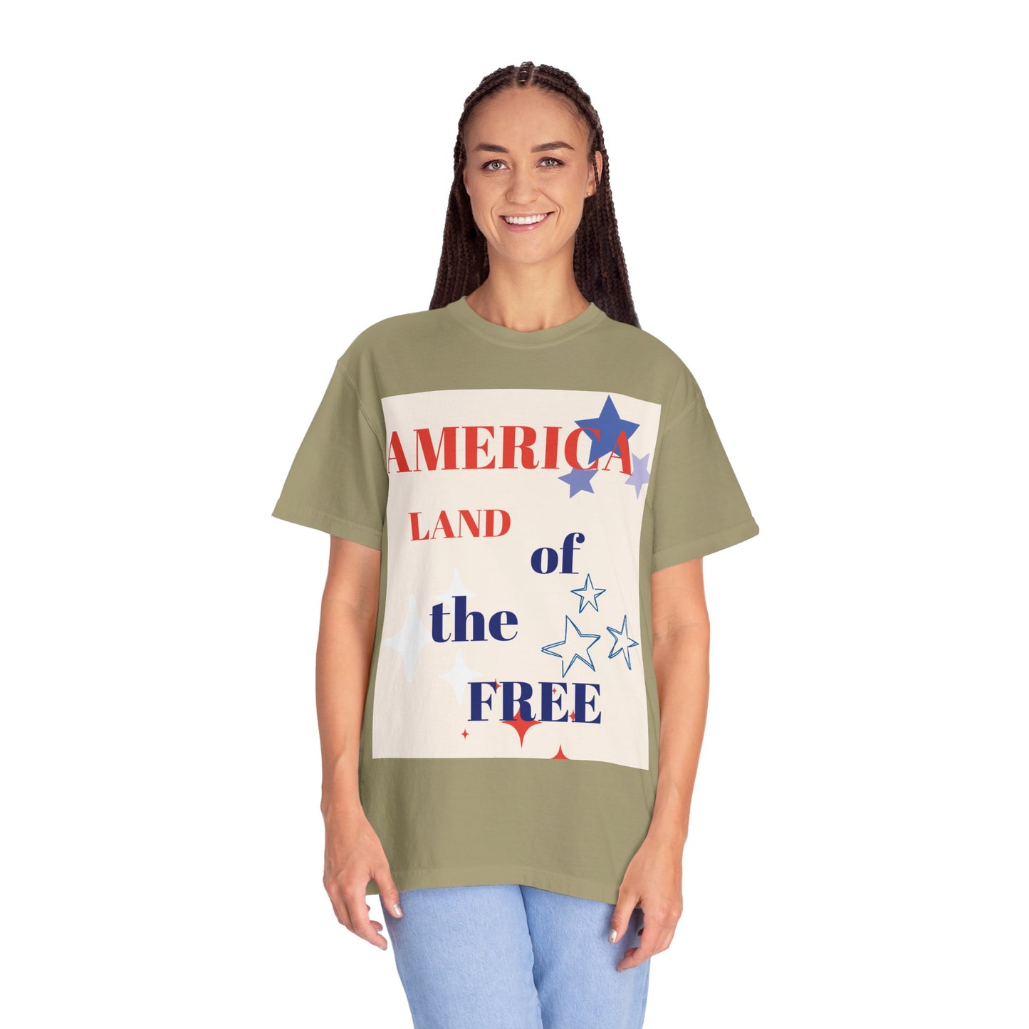 Patriotic Unisex T-Shirt - "America Land of the Free"
