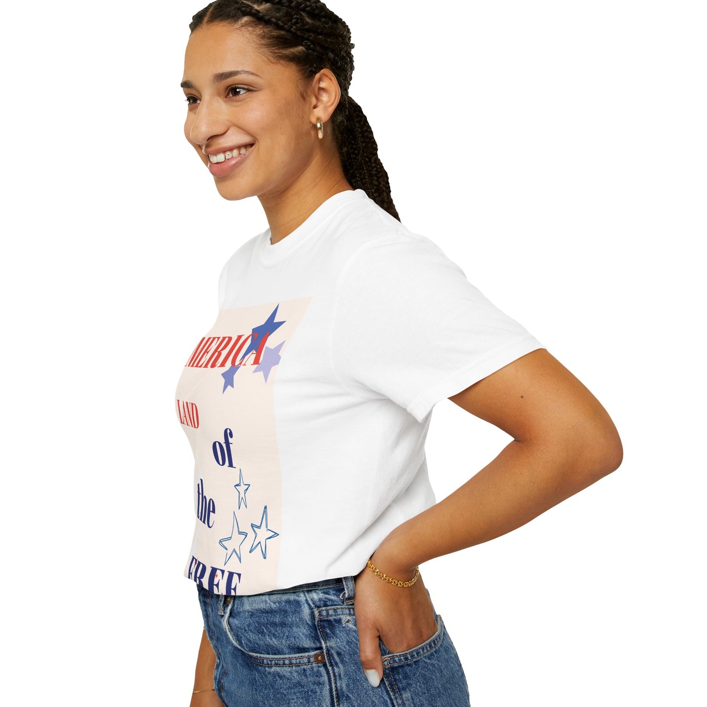 Patriotic Unisex T-Shirt - "America Land of the Free"