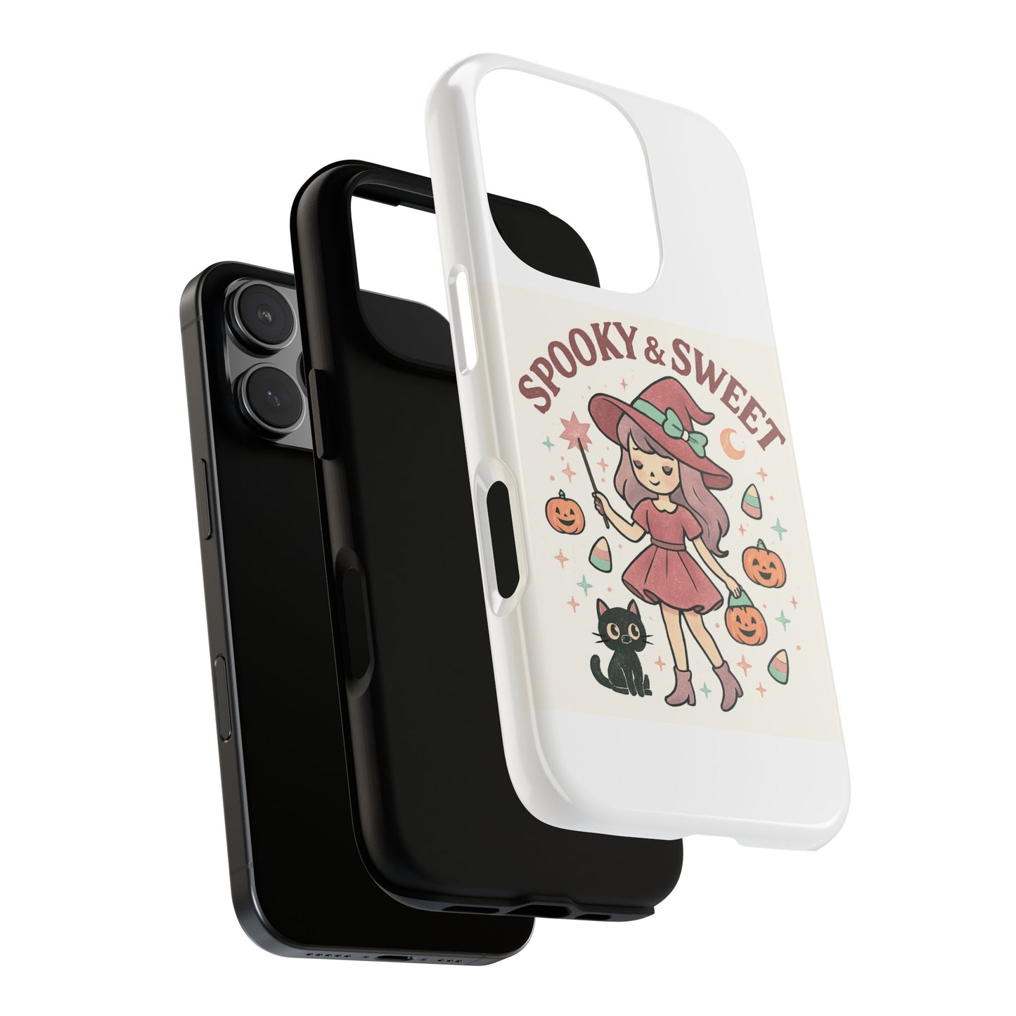 Cute Halloween Phone Case - Spooky & Sweet Design, Fall Accessories, Witchy Decor, Gifts for Her, Cute Phone Cover
