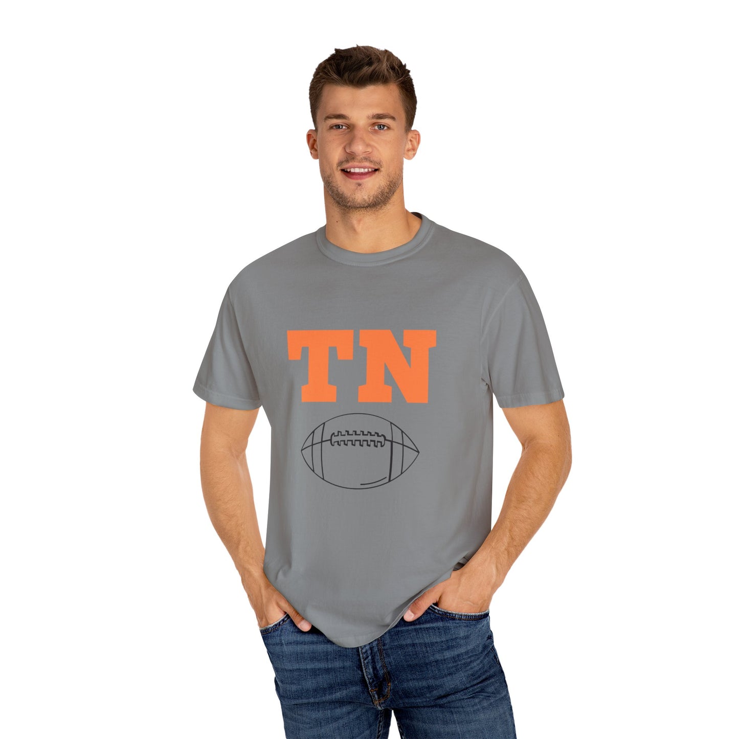 Unisex Garment-Dyed T-shirt with TN Football Design, Casual Tee for Game Day, Sports Fan Shirt, College Football Apparel, Gift for [...]