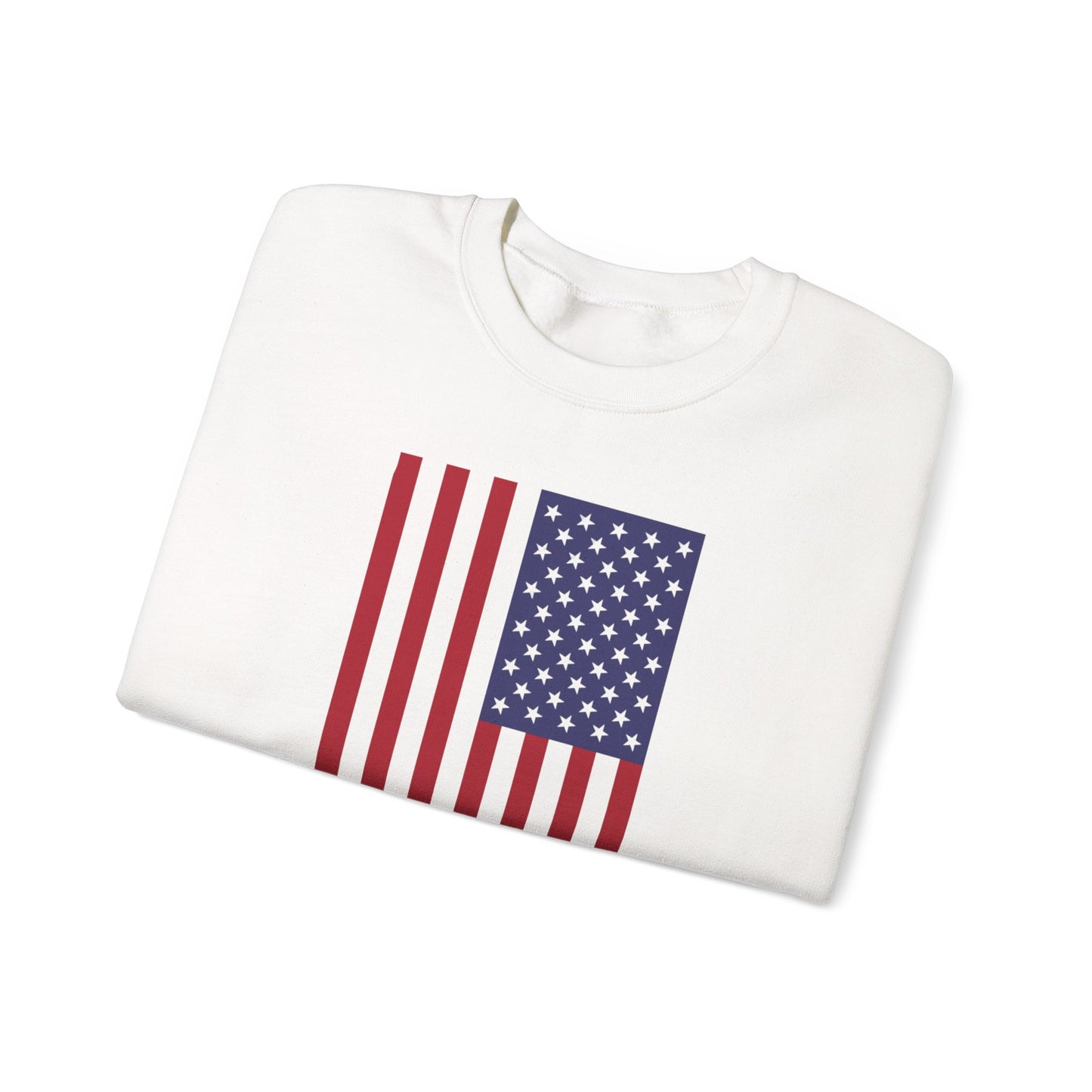 Patriotic USA Flag Crewneck Sweatshirt