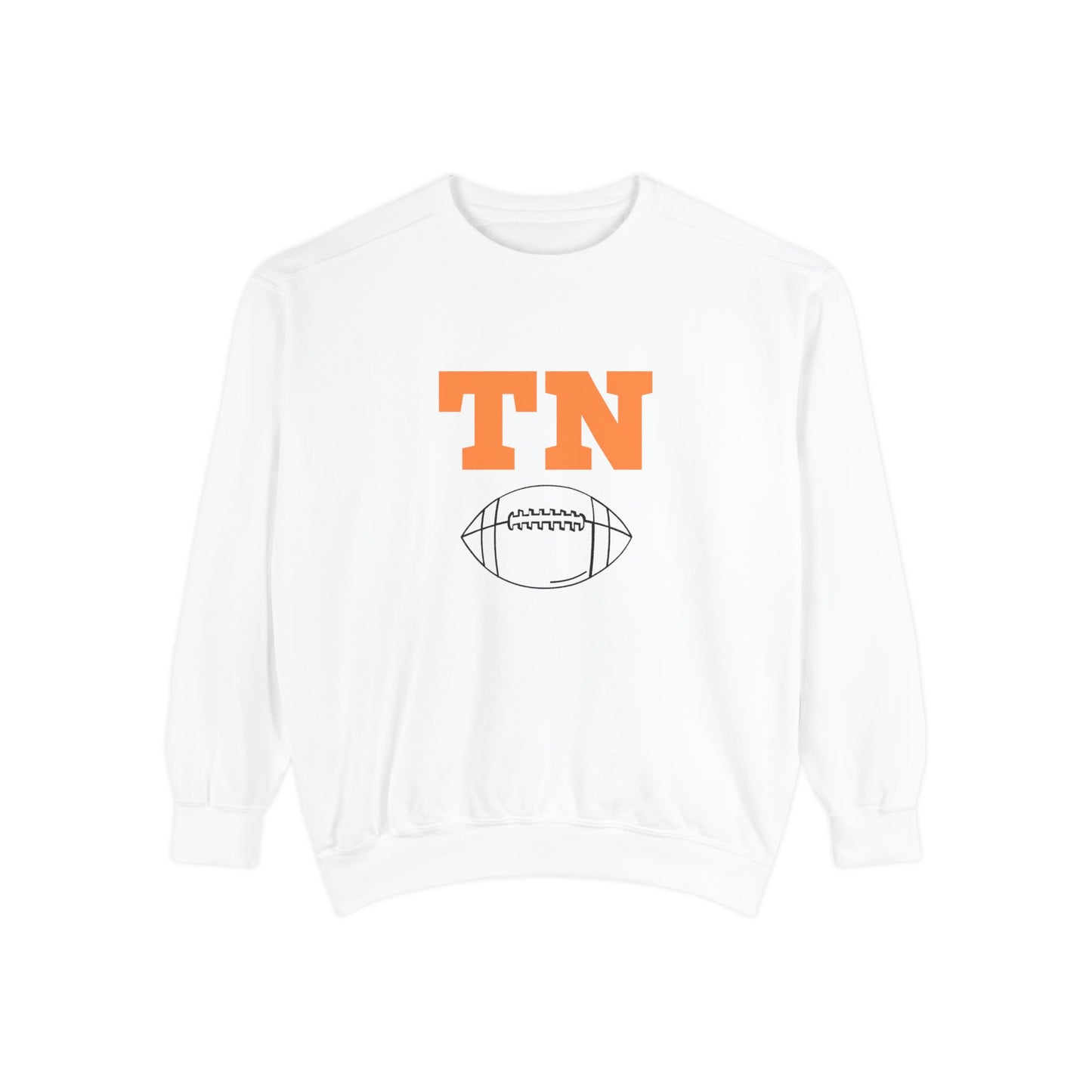 Tennessee Football Sweatshirt, Unisex Crewneck, Garment-Dyed Pullover, Game Day Apparel, Fall Fashion, Casual Wear, Sports Gift