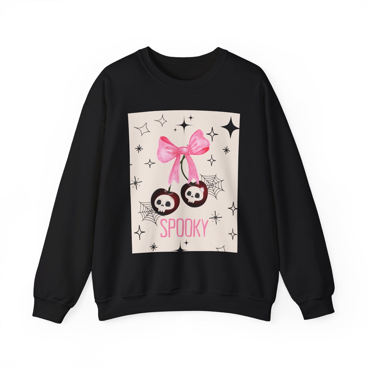 Spooky Skull Crewneck Sweatshirt, Halloween Apparel, Unisex Sweatshirt, Cozy Graphic Top, Autumn Fashion