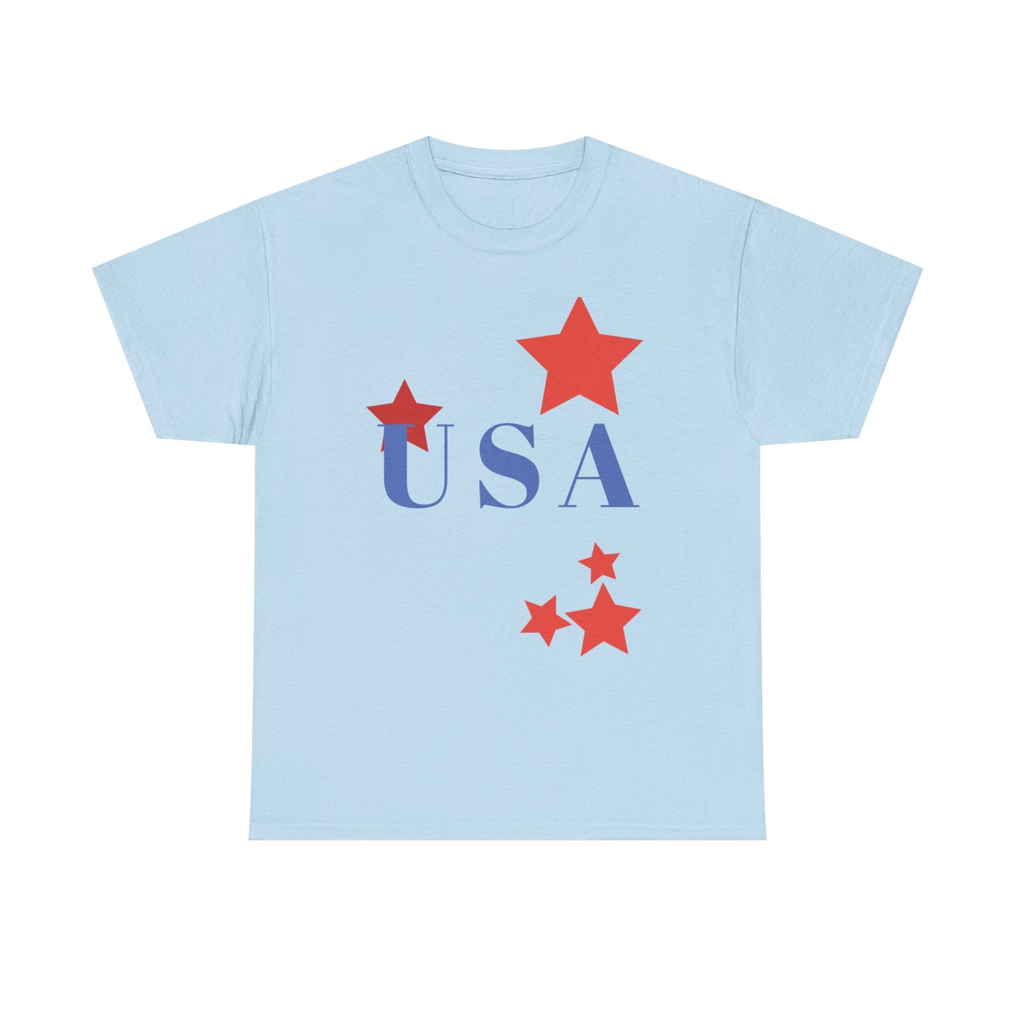 Celebrate Freedom Unisex Heavy Cotton Tee - USA Stars Design