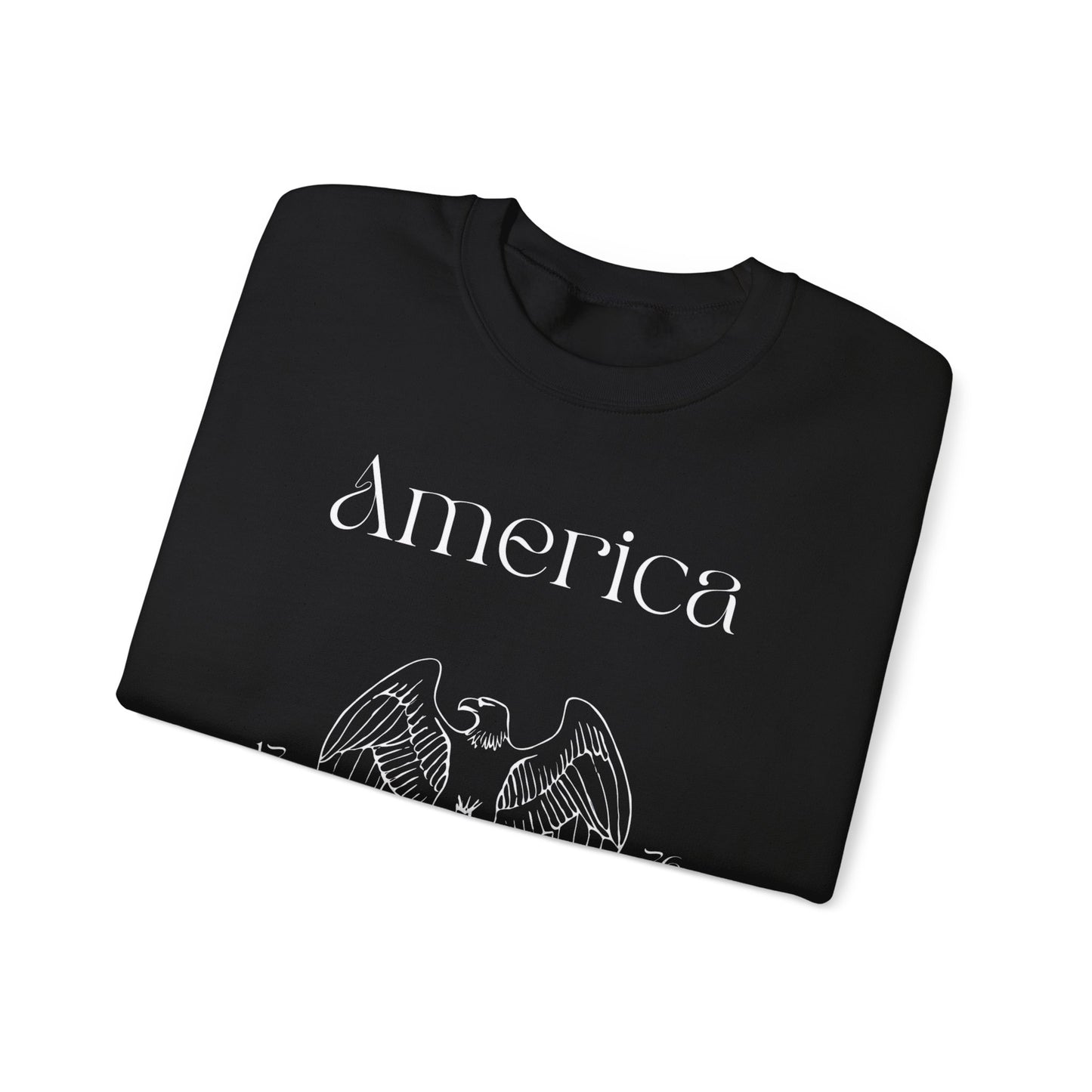 Patriotic Unisex Crewneck Sweatshirt - America, Home of the Brave