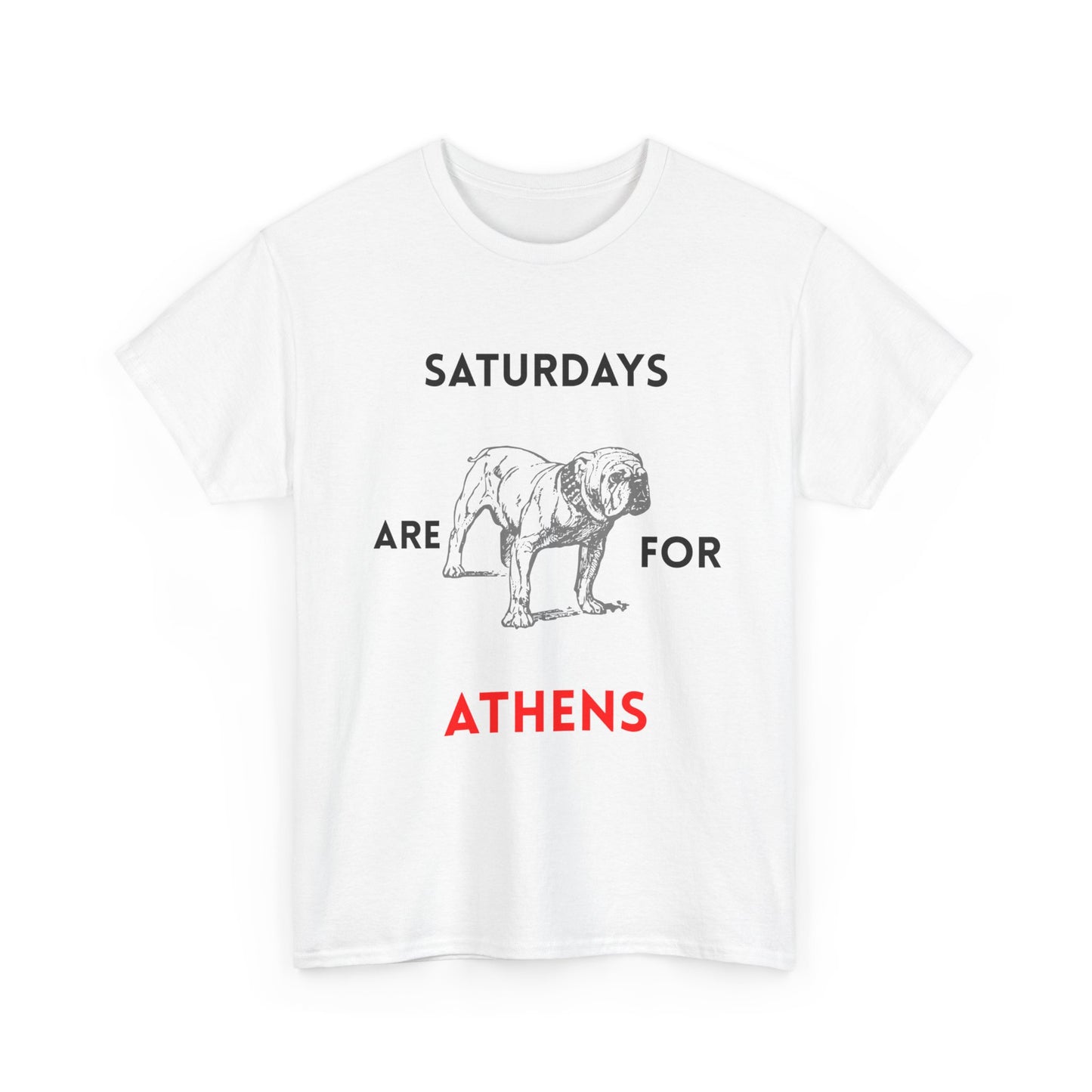 Saturdays Are for Athens Unisex Tee, Casual Cotton Shirt, Dog Lover Gift, Weekend Vibes T-Shirt, Summer Wardrobe Essential