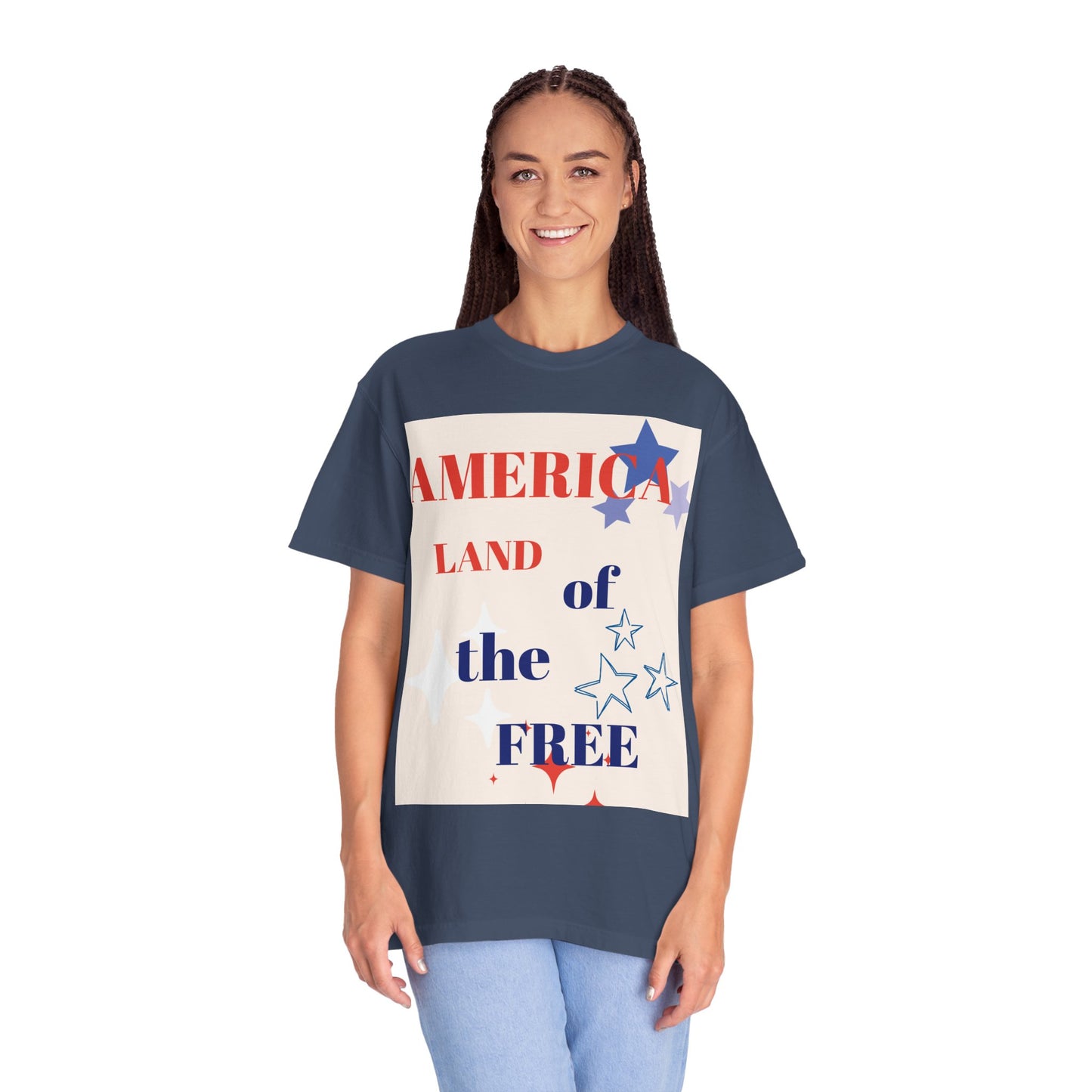 Patriotic Unisex T-Shirt - "America Land of the Free"