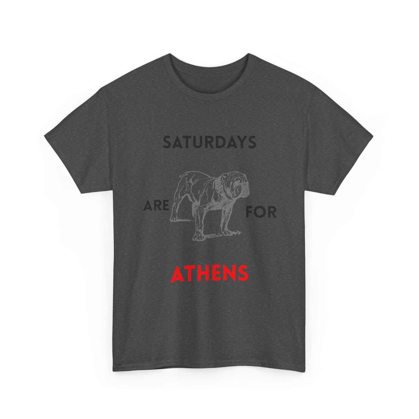 Saturdays Are for Athens Unisex Tee, Casual Cotton Shirt, Dog Lover Gift, Weekend Vibes T-Shirt, Summer Wardrobe Essential
