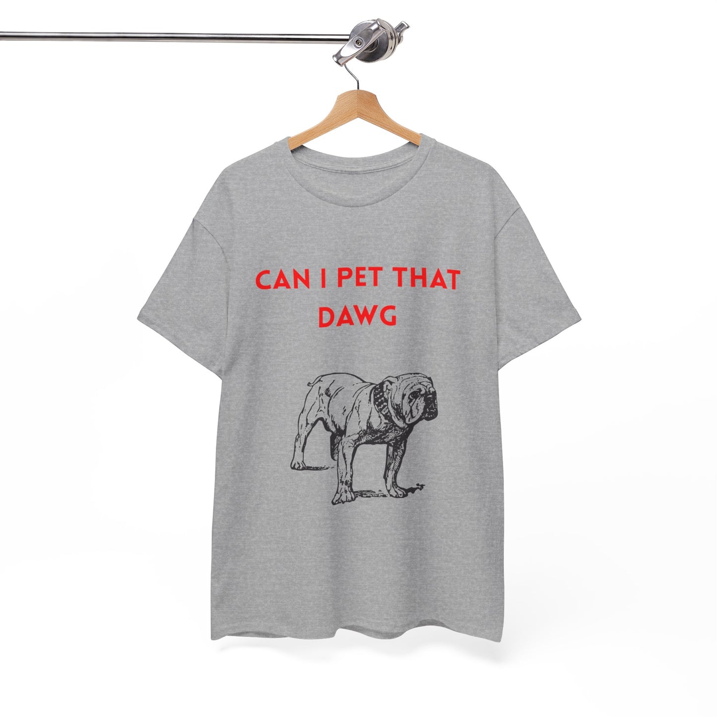 Dog Lover's Tee - "Can I Pet That Dawg?" Unisex Heavy Cotton Tee, Pet Lover Gift, Funny Dog Shirt, Dog Dad T-Shirt, Cute Animal Apparel