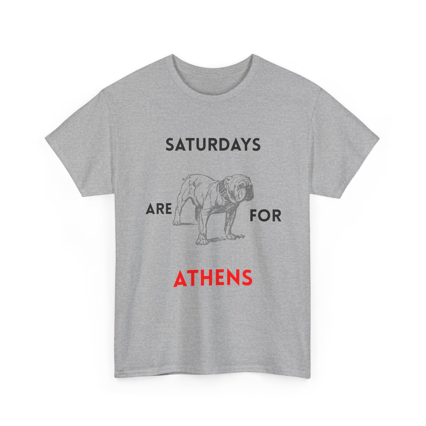 Saturdays Are for Athens Unisex Tee, Casual Cotton Shirt, Dog Lover Gift, Weekend Vibes T-Shirt, Summer Wardrobe Essential
