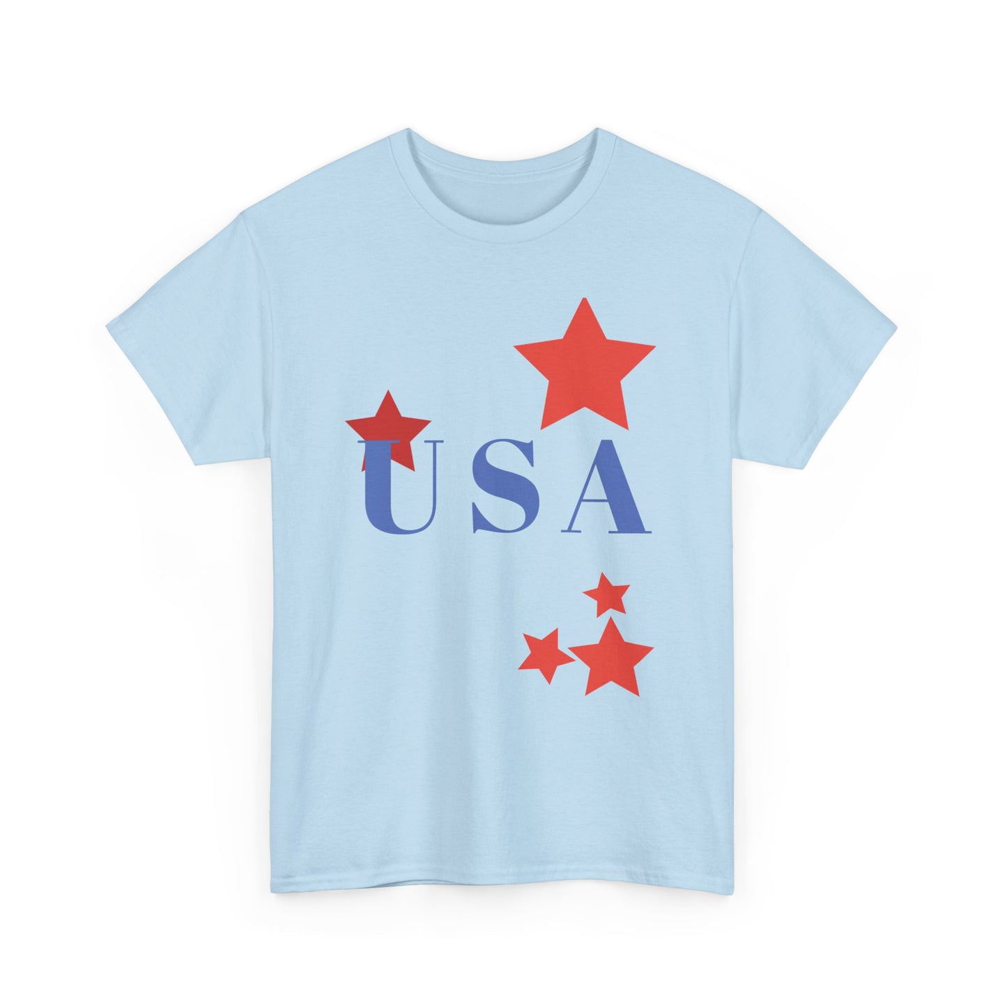 Celebrate Freedom Unisex Heavy Cotton Tee - USA Stars Design