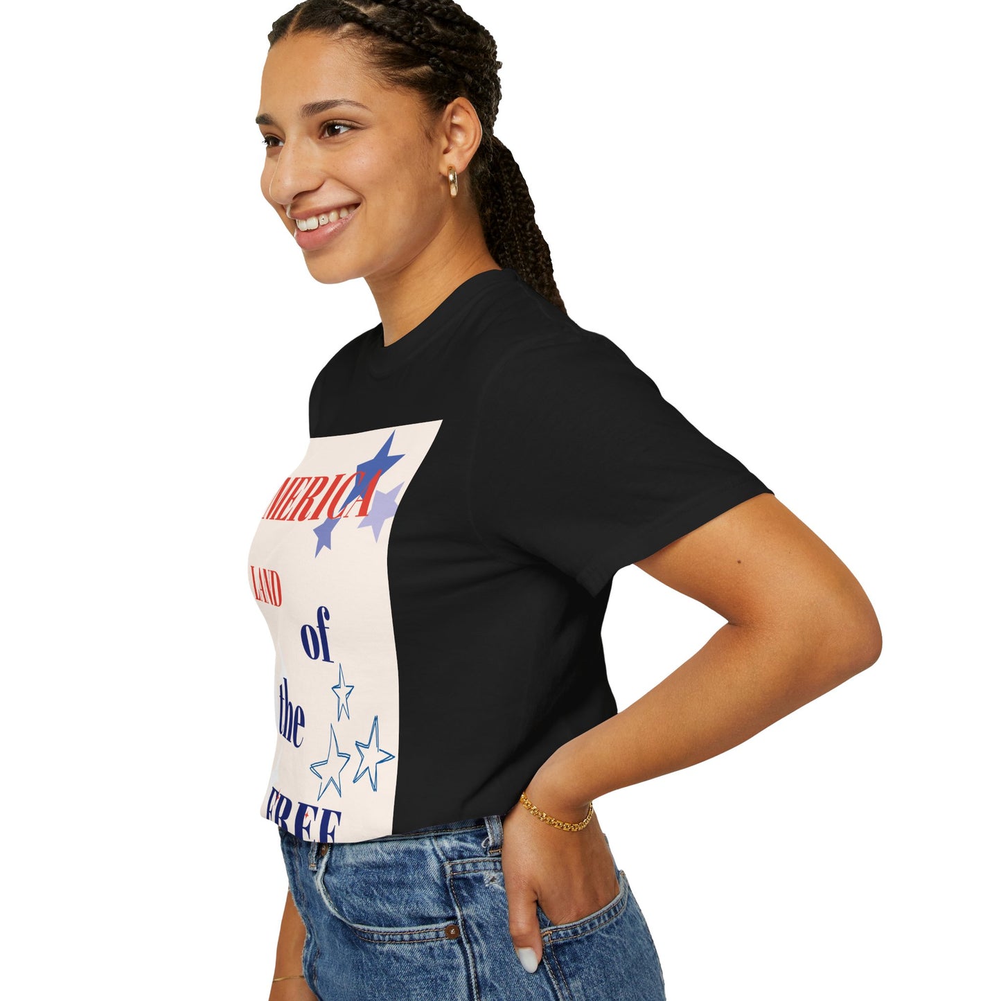 Patriotic Unisex T-Shirt - "America Land of the Free"