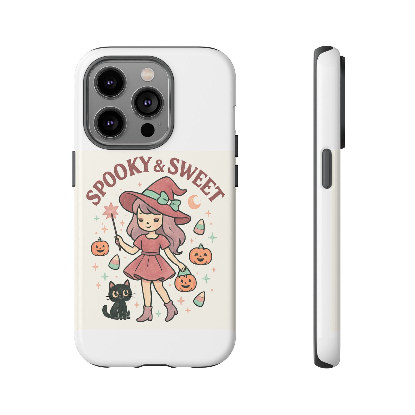 Cute Halloween Phone Case - Spooky & Sweet Design, Fall Accessories, Witchy Decor, Gifts for Her, Cute Phone Cover