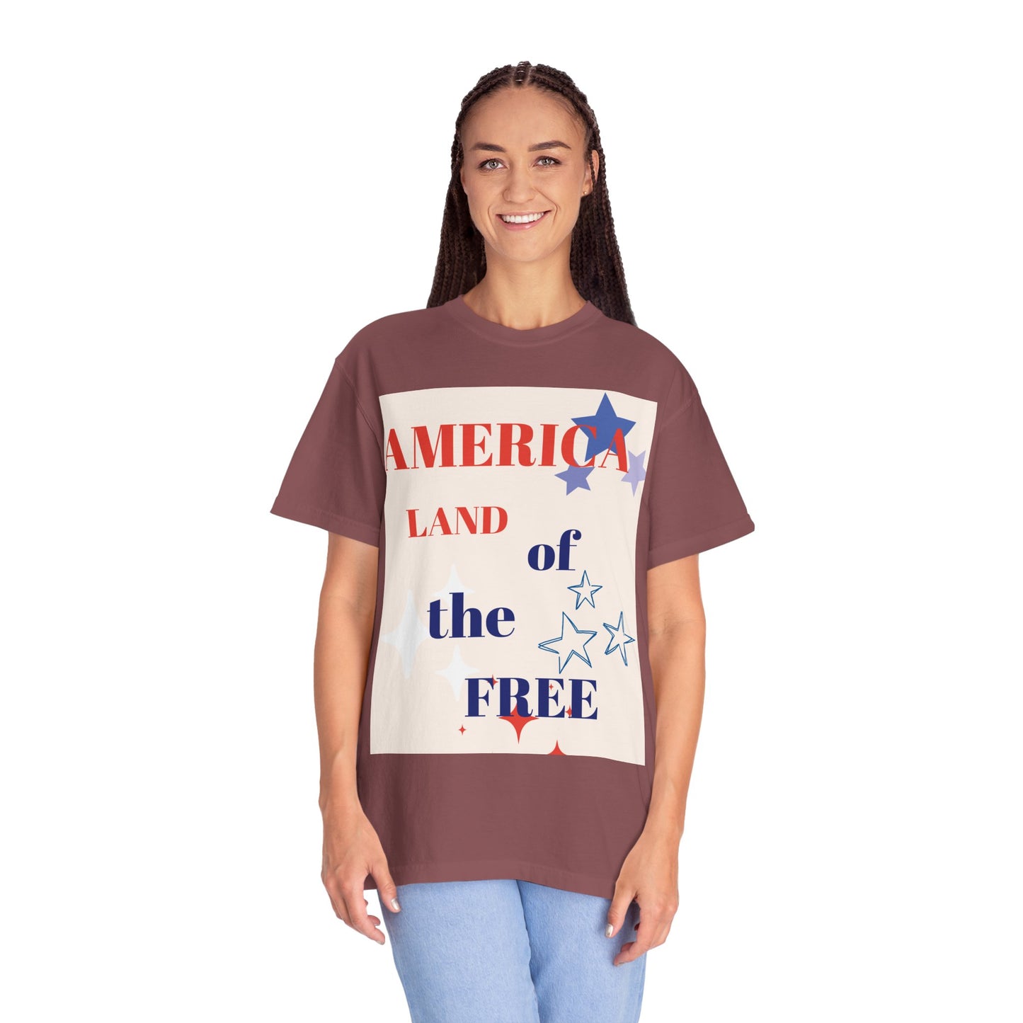 Patriotic Unisex T-Shirt - "America Land of the Free"