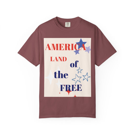 Patriotic Unisex T-Shirt - "America Land of the Free"