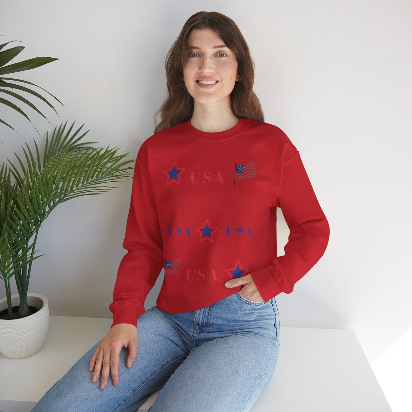 Patriotic USA Crewneck Sweatshirt
